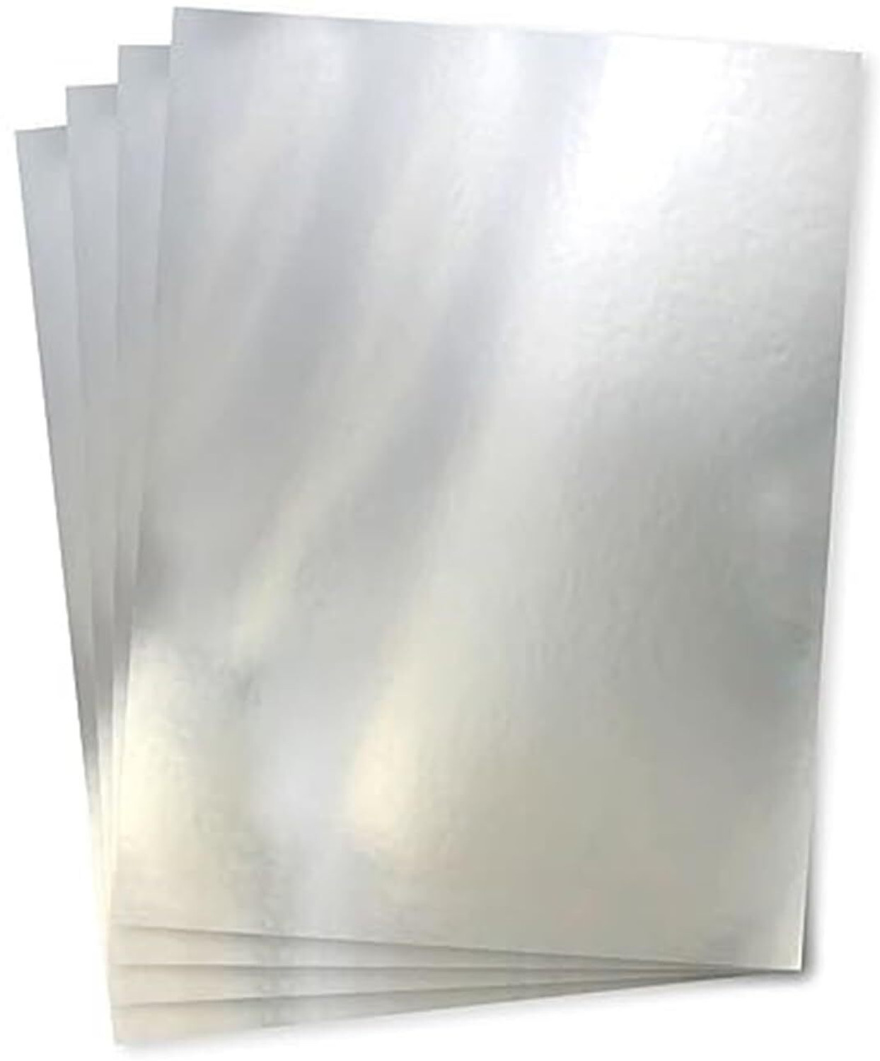 Image of BIGFALCON Premium Holographic Sticker Paper 20 Sheets Printable Vinyl sticker paper Unruled A4 (210 X 297 MM) 120 gsm Inkjet Paper (Set of 1, for Inkjet Printer, Waterproof, Self Adhesive Broken Glass Glossy Sticker Paper)