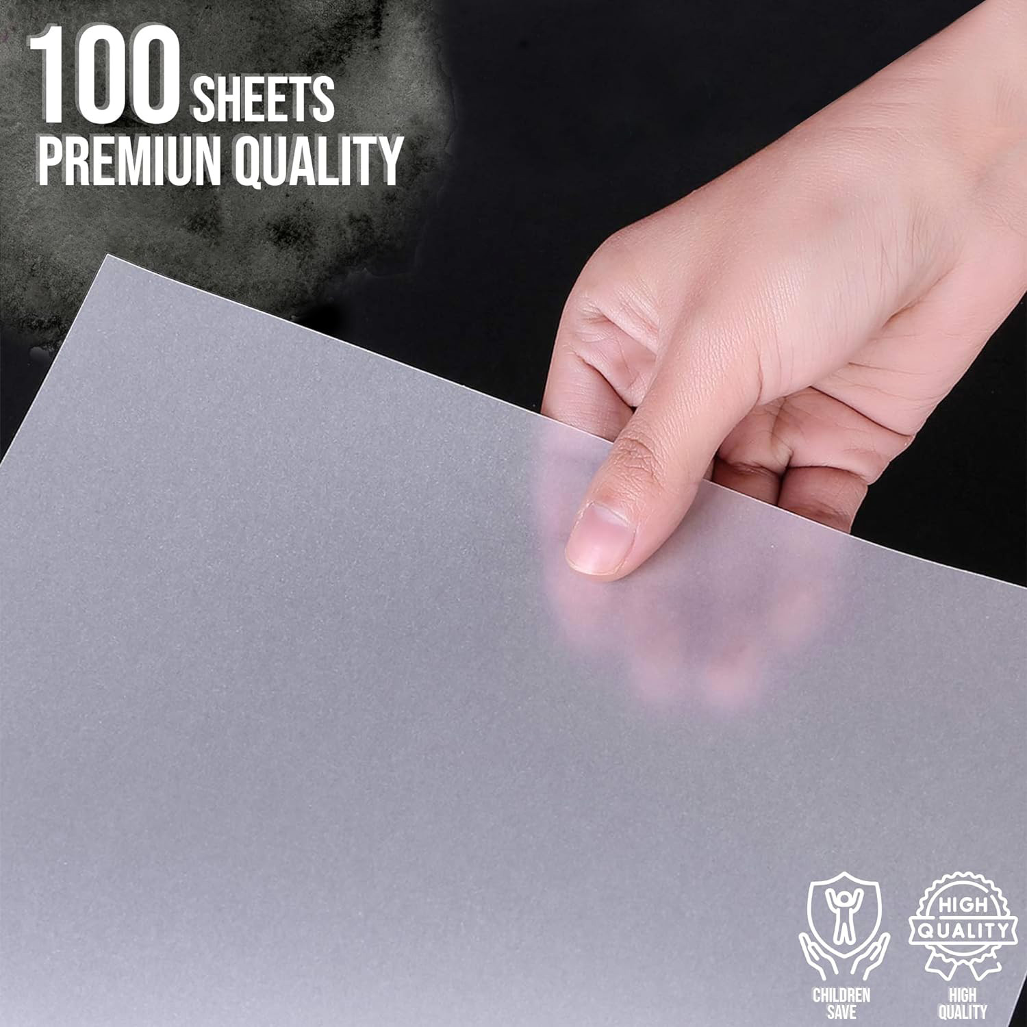 Image of BIGFALCON Premium Artist's Tracing Paper Translucent for Pencil,Marker & Ink Unruled A4 (210x297mm) 95 gsm Inkjet Paper (Set of 2, Translucent)