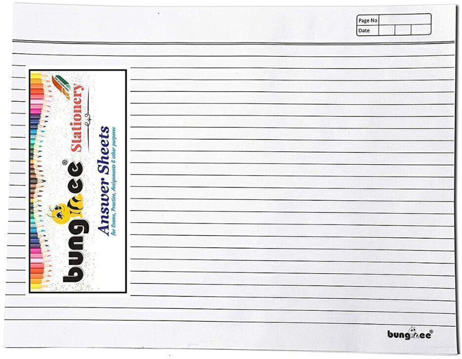 Image of Double A Unruled A3 70 gsm A3 Paper (Set of 5, White)