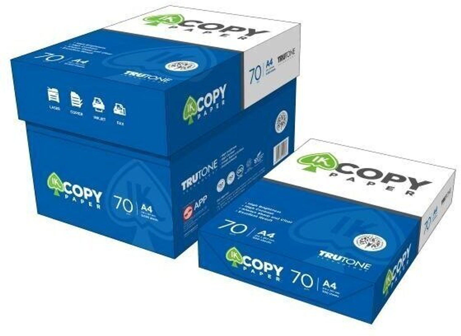 Image of IK COPY TrutOne Unruled A4 70 gsm Printer Paper (Set of 5, White)