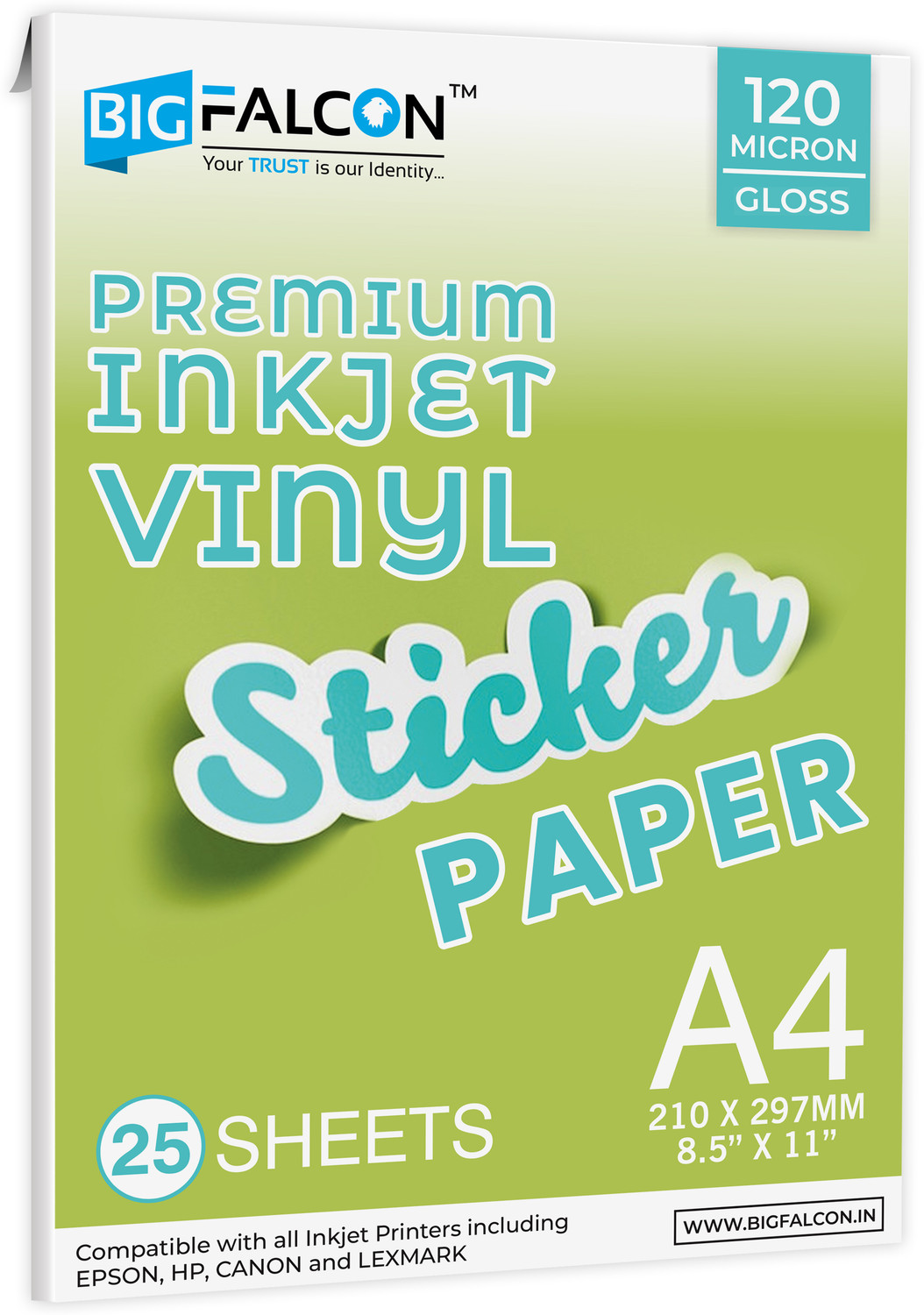 Image of klik' Glossy paper photo paper A4 180gsm 50sheet Unruled A4 180 gsm Inkjet Paper (Set of 1, White)