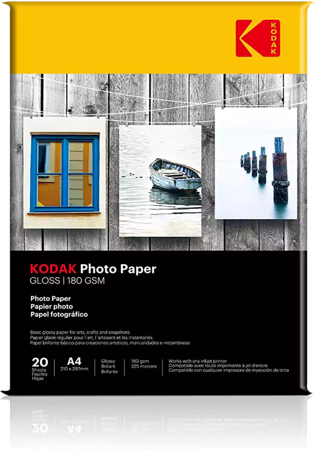 Image of Dizishop NTR PVC Sheets Both side Printable 4X6 Inches 170 gsm Inkjet Paper (Set of 100, White)