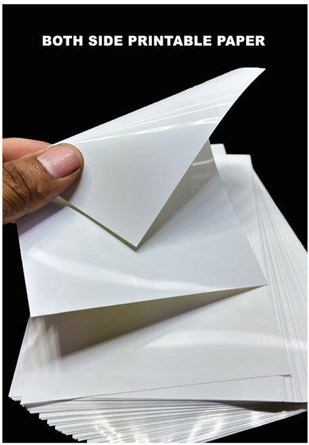 Image of Dizishop NTR PVC Sheets Both side Printable 4X6 Inches 170 gsm Inkjet Paper (Set of 100, White)