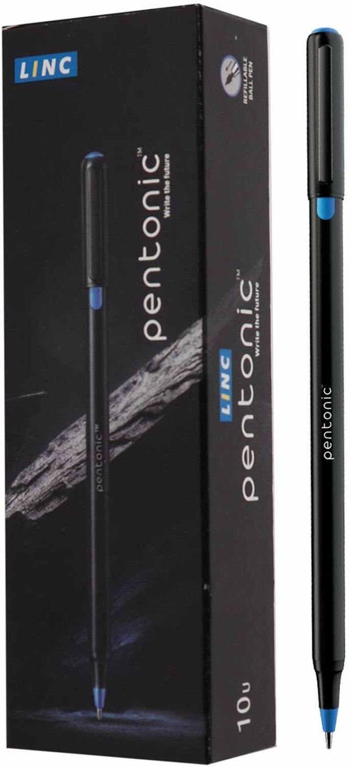 Image of LINC PENTONIC 10 Ball Pen (Pack of 10, Ink Color - Black)