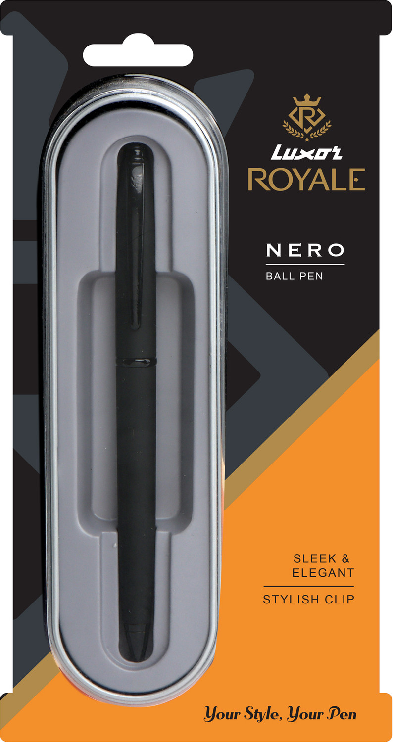 Image of LUXOR Graphic 05 Pen (12 Pcs) Blue Ball Pen (Pack of 10, Ink Color - Blue)