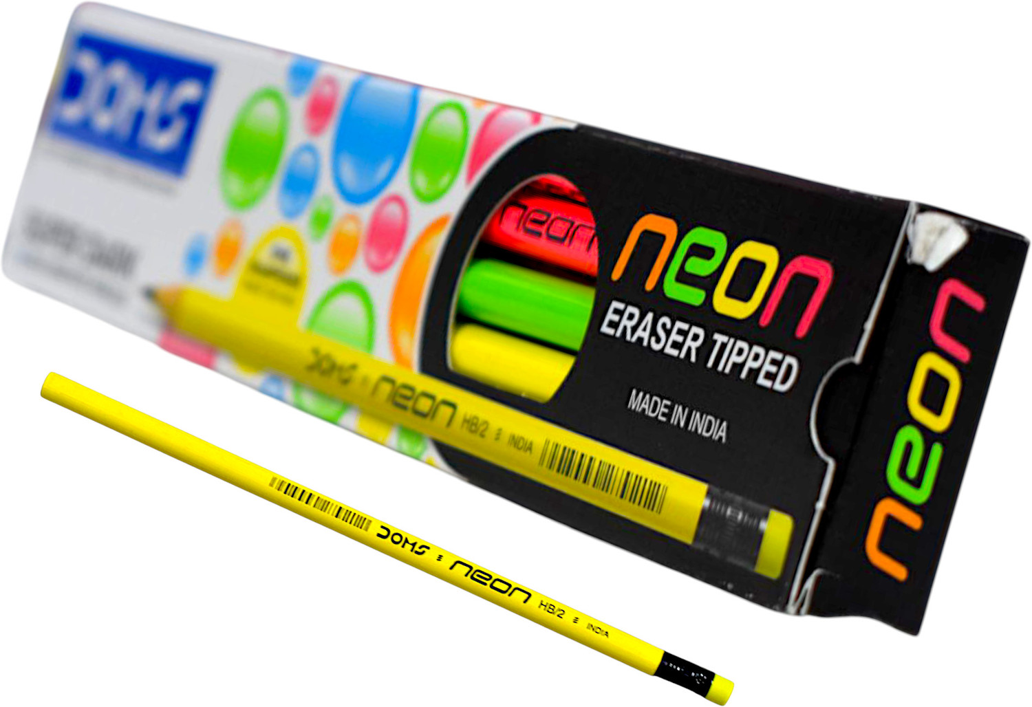 Image of Sloies Extra Dark Triangular Shape Eco Friendly Pencils (100 Pencils+5 Sharpener) Pencil (Set of 100, Multicolor)