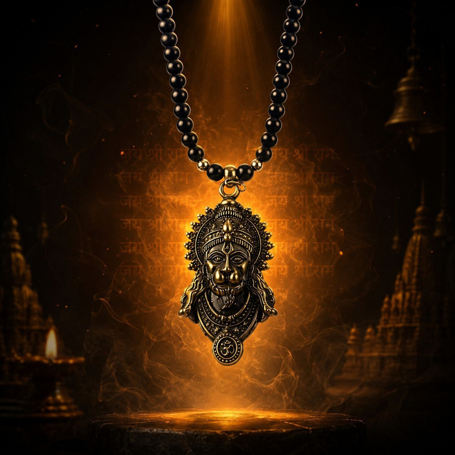 ringzinnie Men's Hanuman Face Pendant - Image 1