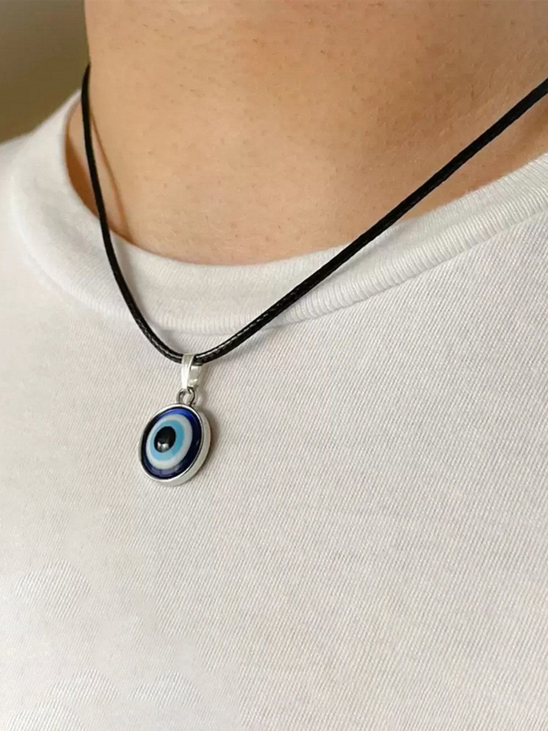Vivity Turkish Blue Glass Evil Eye Pendant - Image 6