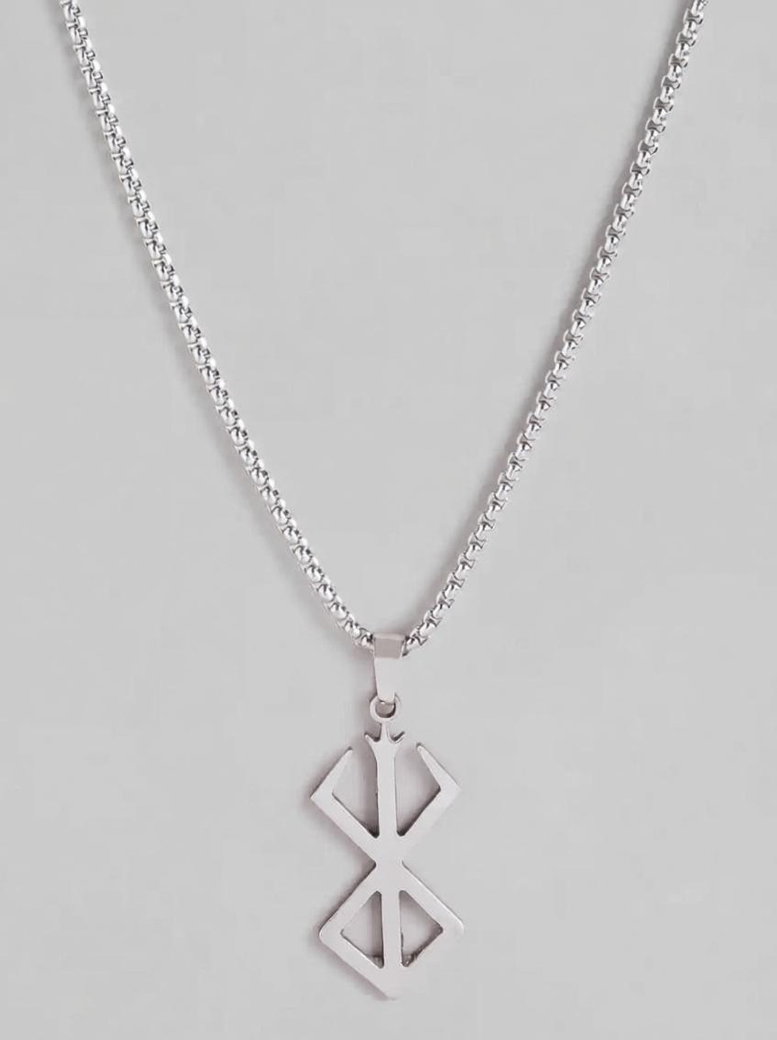 Harsh Unisex Berserk Pendant Necklace Silver - Image 1