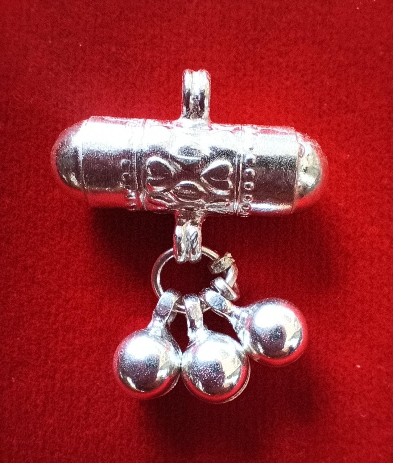 Image of Bhola Silver Bell dholna Silver Silver Pendant
