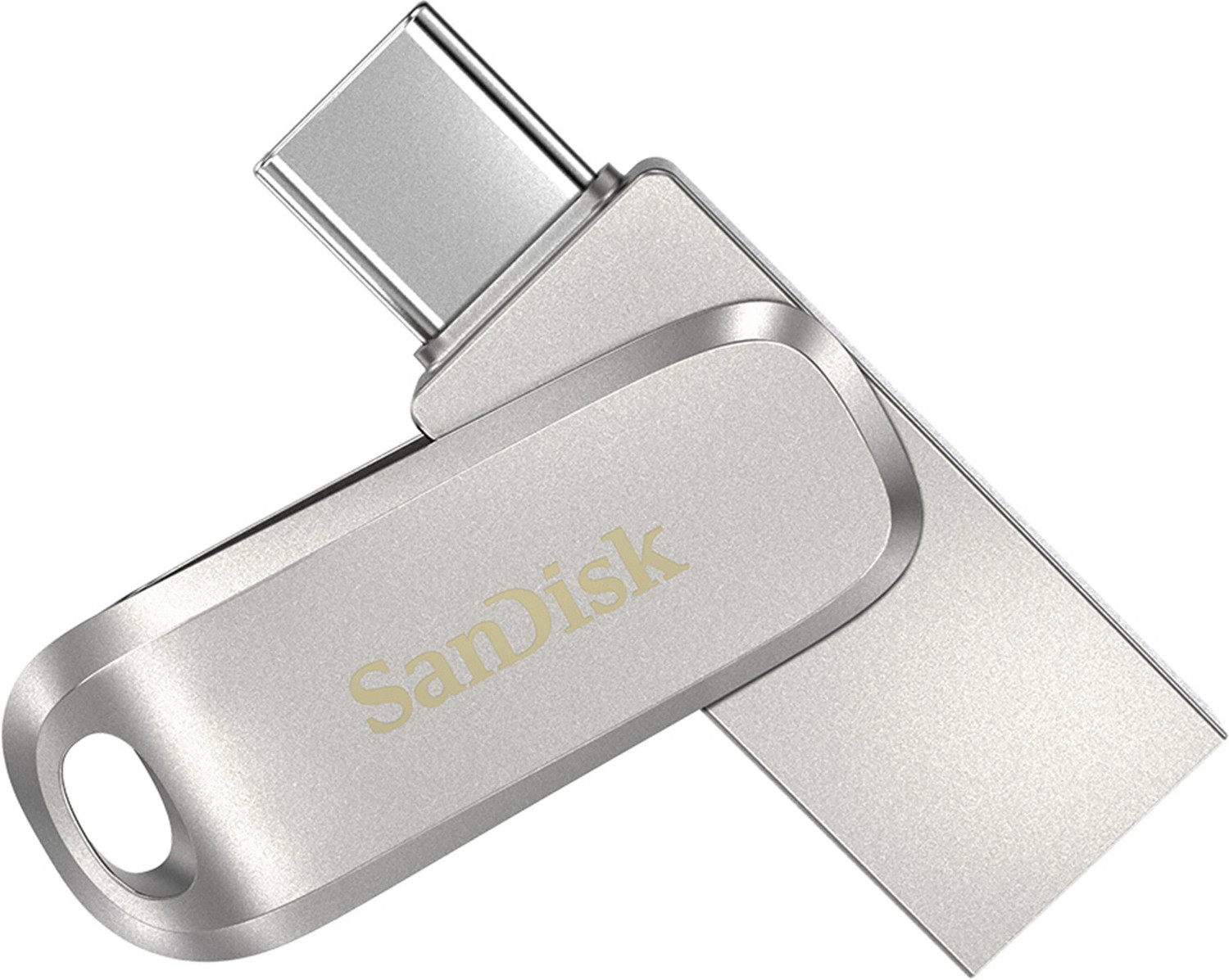 Image of SanDisk SDDDC4-256G-I46PD-MLAY-IN 256 GB OTG Drive Compatible with Mobile, Desktop Computer, Laptop, Tablet USB 3.2 Metal Case (Silver, Type A to Type C)