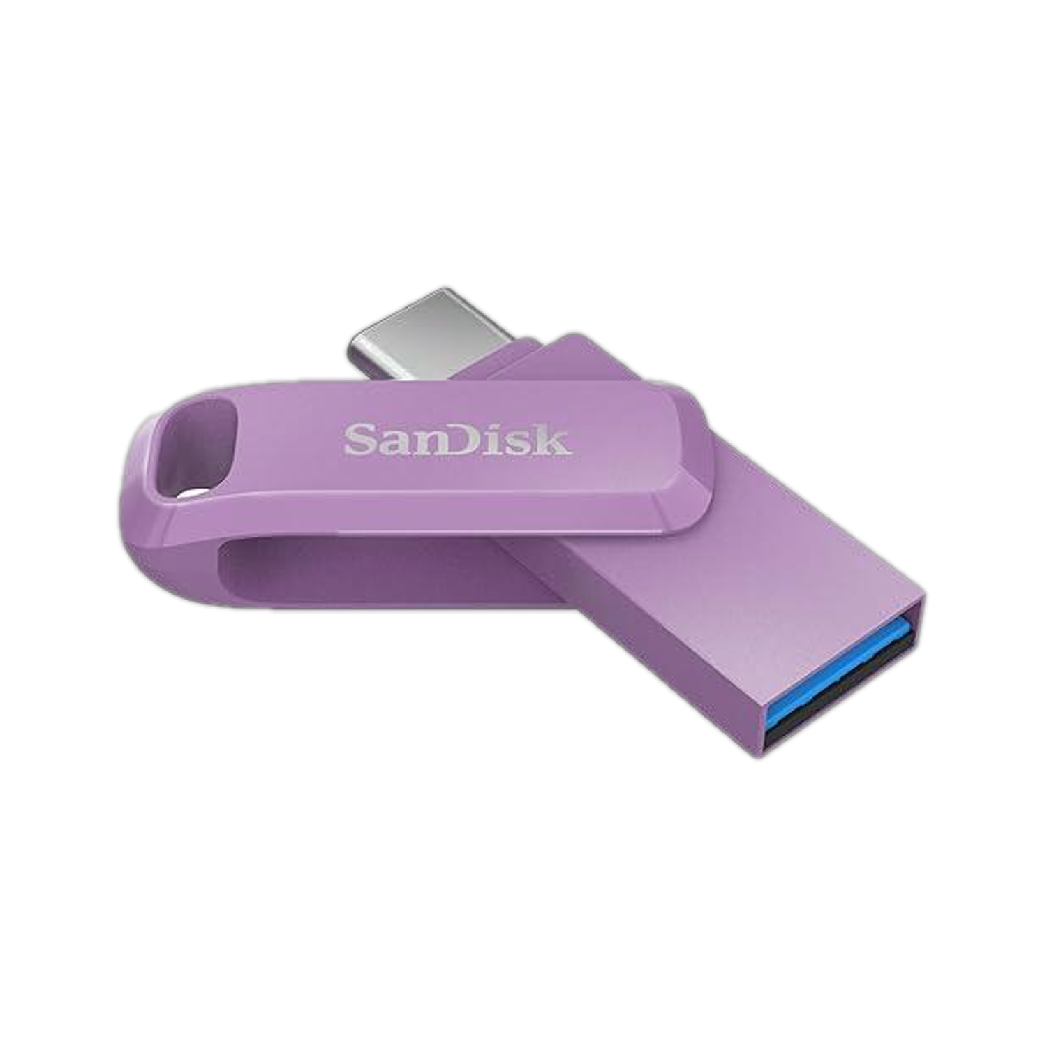 Image of SanDisk SDDDC4-256G-I46PD-MLAY-IN 256 GB OTG Drive Compatible with Mobile, Desktop Computer, Laptop, Tablet USB 3.2 Metal Case (Silver, Type A to Type C)