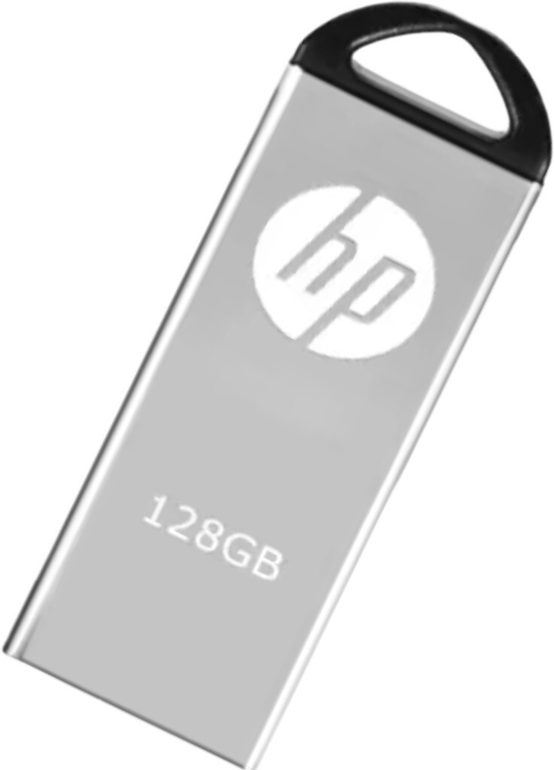 Image of HP 128 GB Pen Drive V220w pendrive 128 GB Pen Drive Compatible with Audio Player, Desktop Computer, Gaming Console, Laptop, Mobile, Netbook, Tablet, Television USB 2.0 Metal Case (Silver)