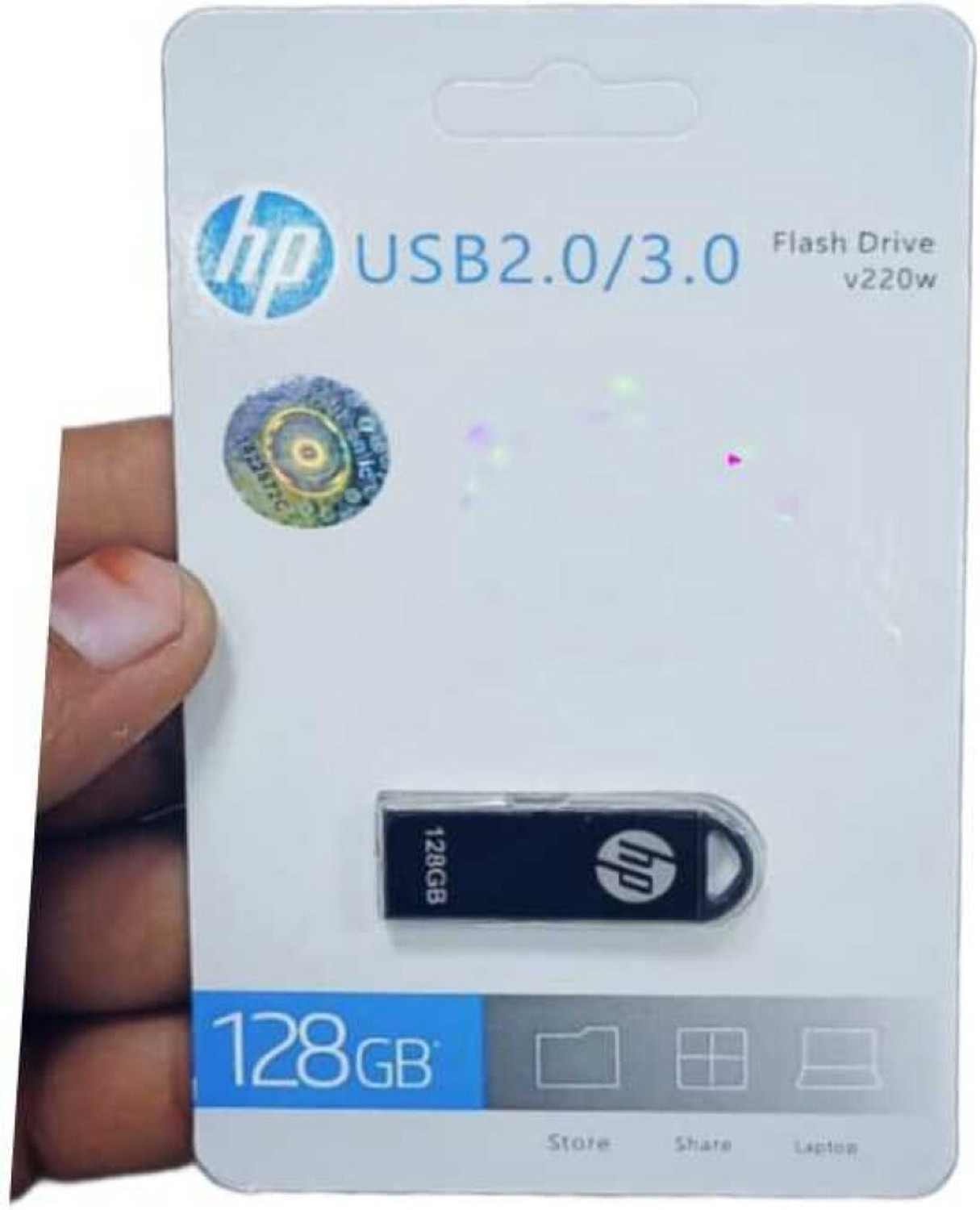 Image of Lexar V400 128 GB Pen Drive Compatible with Laptop USB 3.2 Metal Case (Black)