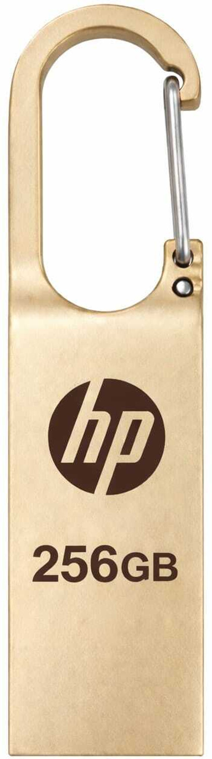 Image of HP k220v 256gb 256 GB Pen Drive Compatible with Audio Player, Desktop Computer, Gaming Console, Laptop, Television, Tablet USB 3.1 Metal Case (Gold)