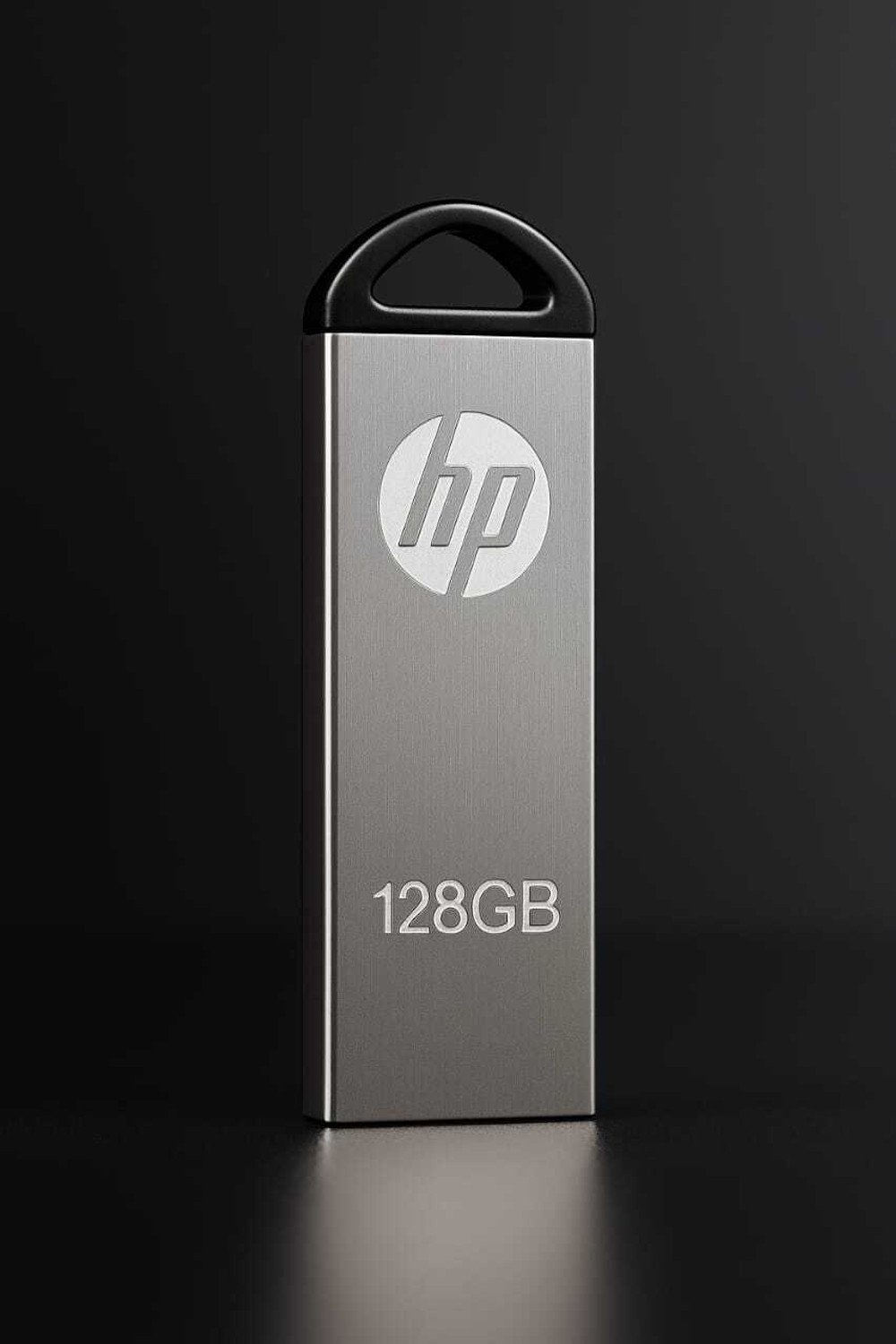 Image of HP 128 GB Pen Drive V220w pendrive 128 GB Pen Drive Compatible with Audio Player, Desktop Computer, Gaming Console, Laptop, Mobile, Netbook, Tablet, Television USB 2.0 Metal Case (Silver)