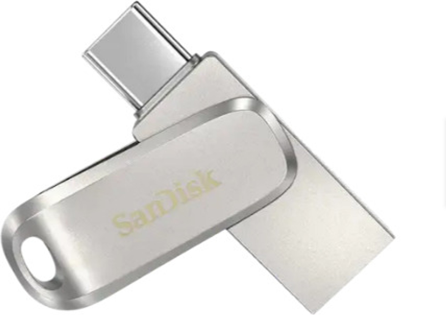 Image of SanDisk 256-gb-otg-drive-compatible 256 GB OTG Drive Compatible with Mobile, Desktop Computer, Laptop, Tablet USB 3.2 Metal Case (Silver, Type A to Type C)