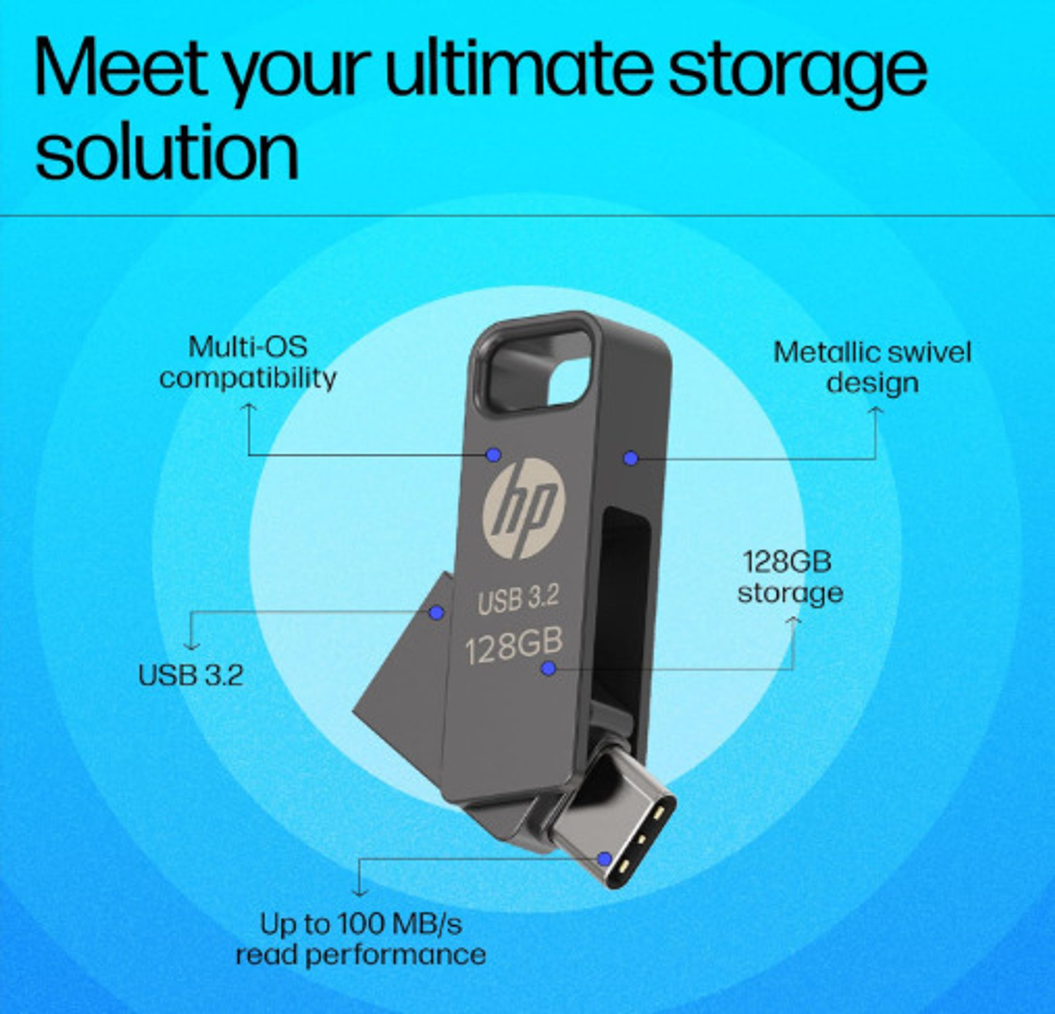 Image of SanDisk SDDDC4-256G-I46PD-MLAY-IN 256 GB OTG Drive Compatible with Mobile, Desktop Computer, Laptop, Tablet USB 3.2 Metal Case (Silver, Type A to Type C)