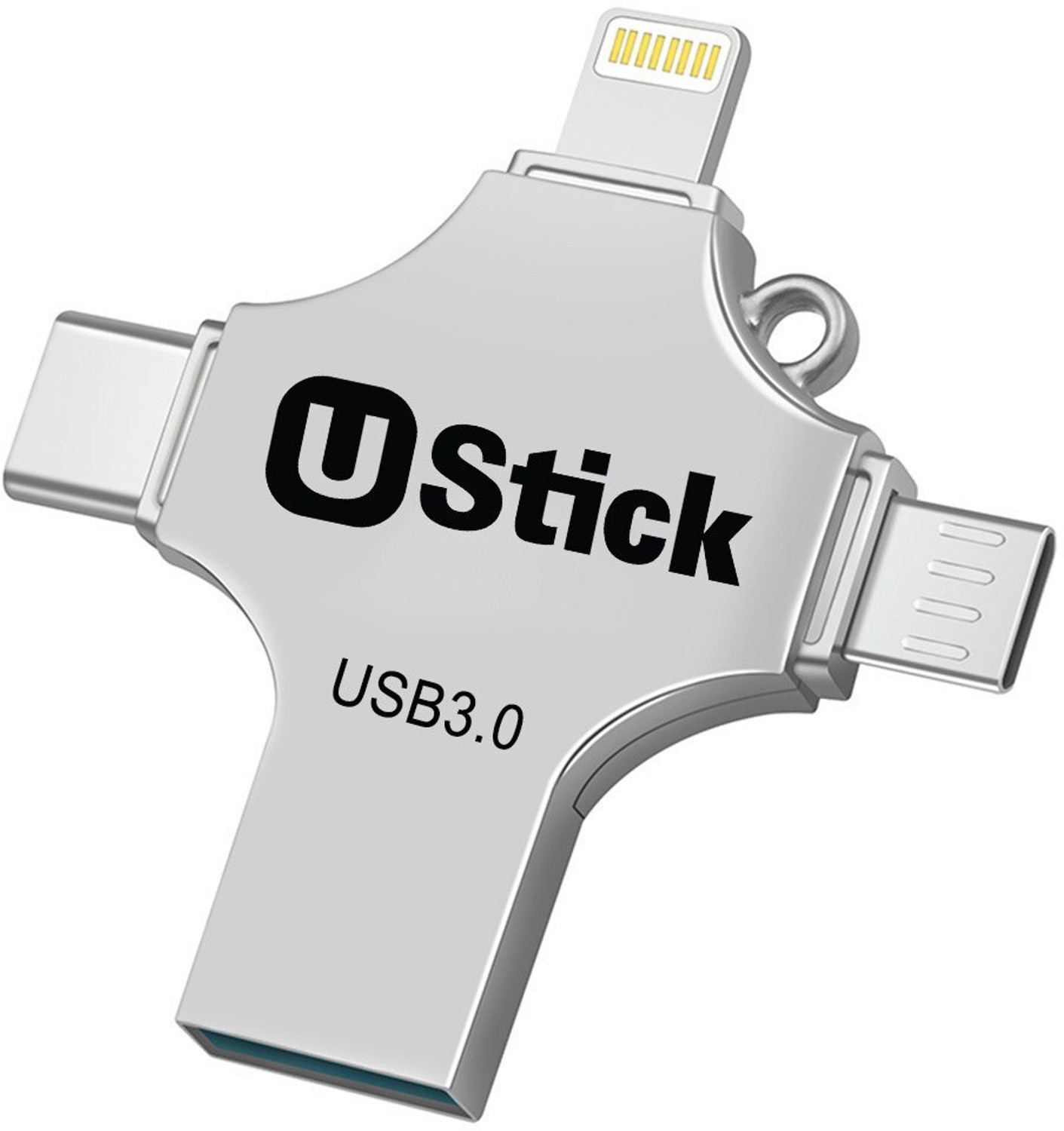 Image of SanDisk 256-gb-otg-drive-compatible 256 GB OTG Drive Compatible with Mobile, Desktop Computer, Laptop, Tablet USB 3.2 Metal Case (Silver, Type A to Type C)