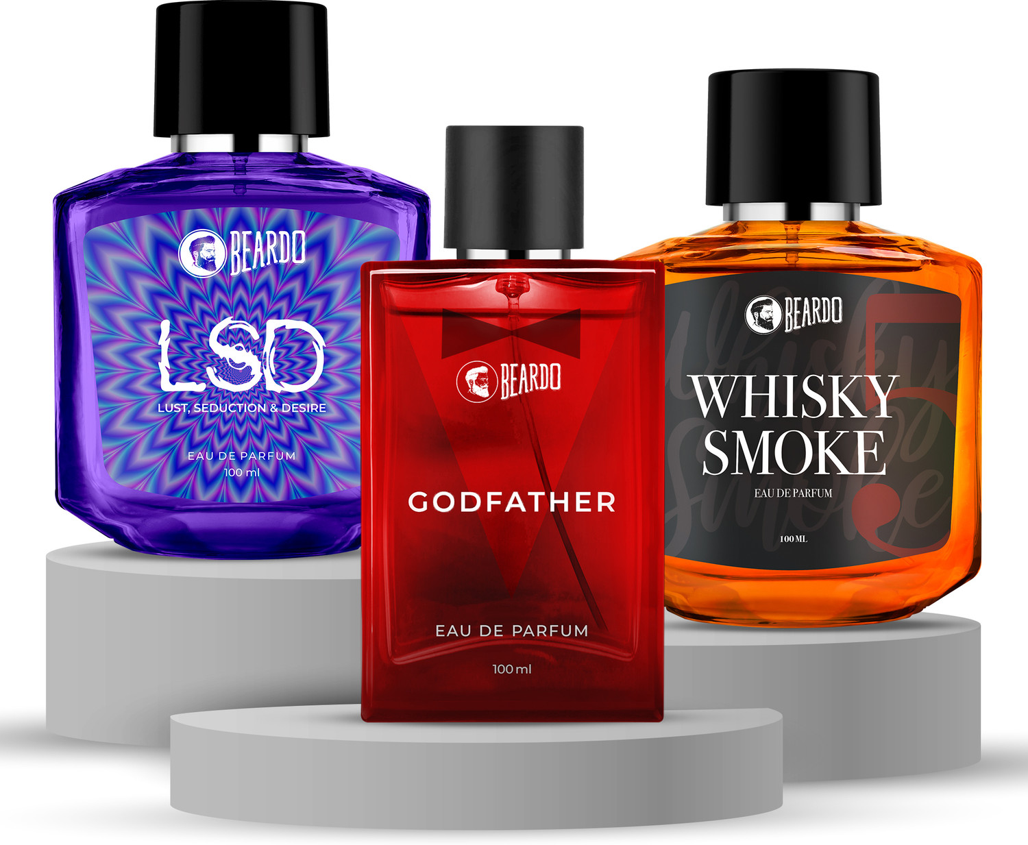 BEARDO Godfather, LSD & Whiskey Smoke Perfume 300 ml - Image 1