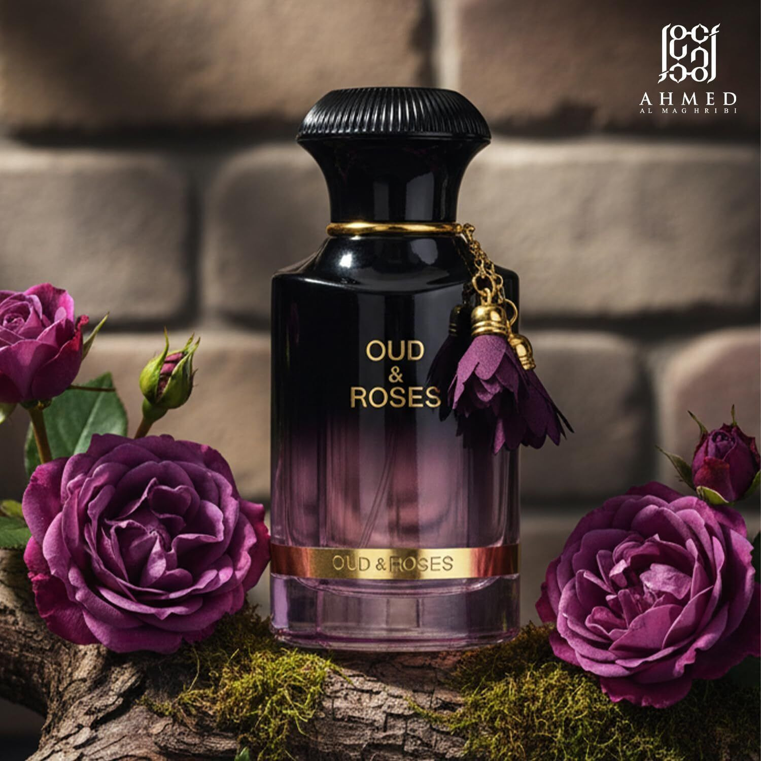 Image of Ahmed Al Maghribi Oud and Roses Eau de Parfum - 60 ml (For Men & Women)