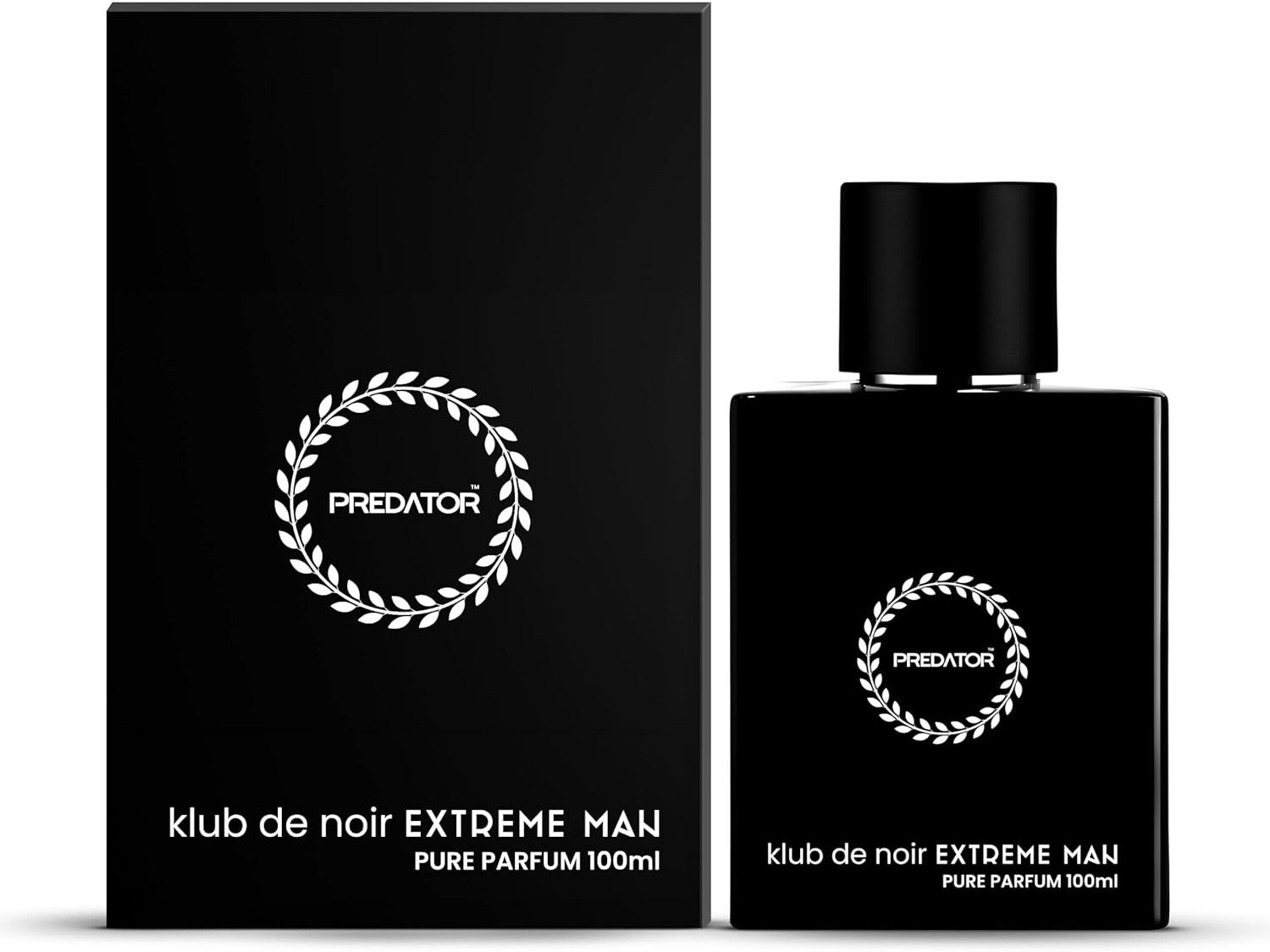 Image of Predator Klub De Noir Extreme Man Pure Parfum | Long Lasting Luxury Fragrance for Men Eau de Parfum - 100 ml (For Men)