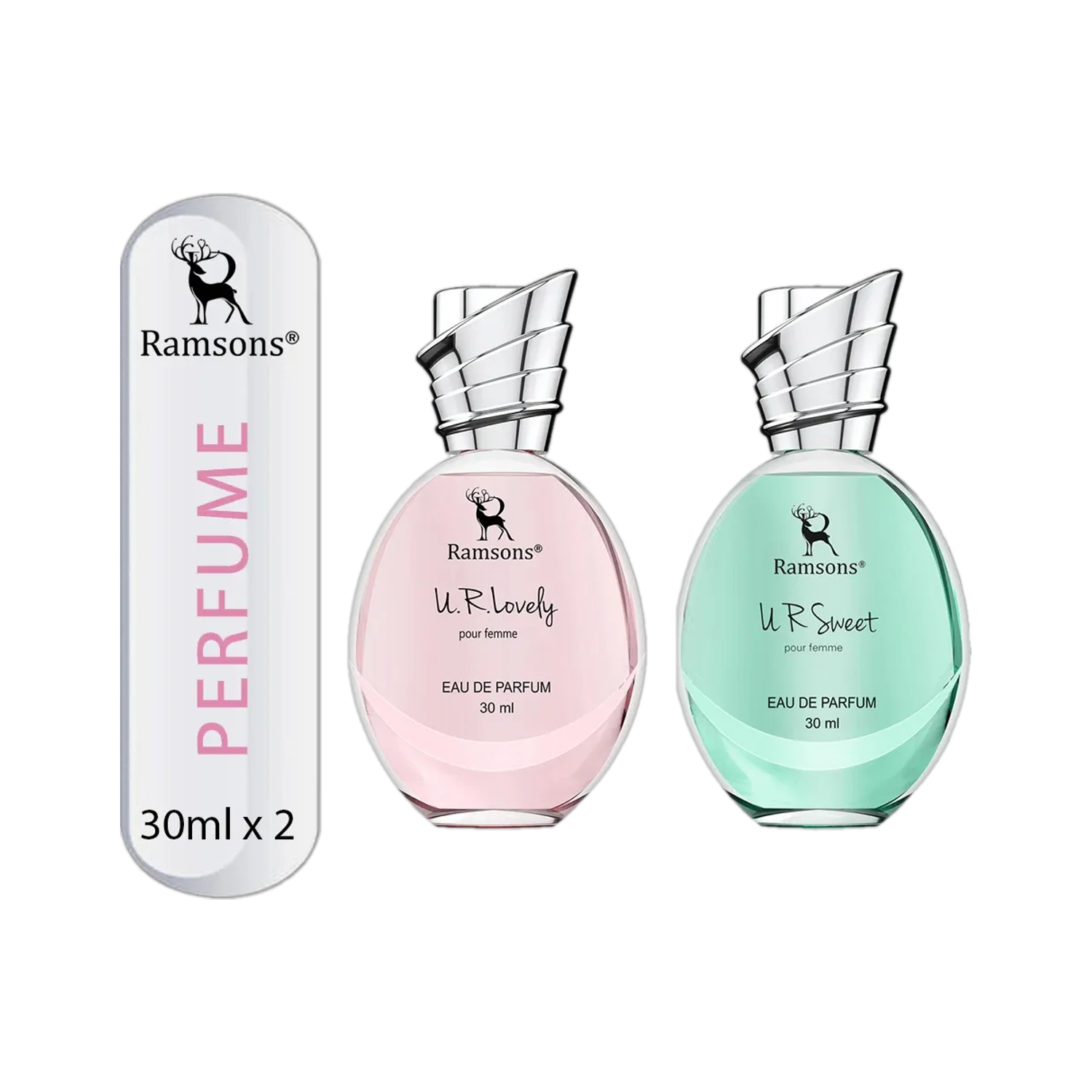 RAMSONS U R Sweet & Lovely Eau de Parfum Pack of 2 - 60 ml - Image 1