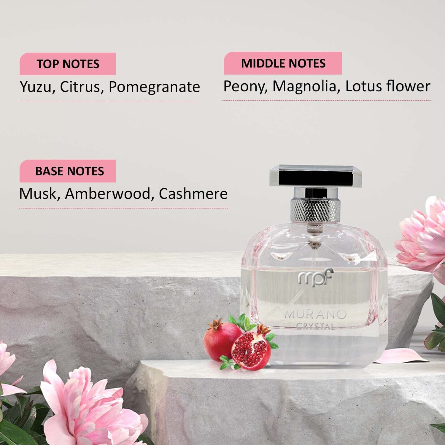 Image of MPF Murano Crystal Women EDP Perfume For Party Wear , Long Lasting 100ml Eau de Parfum - 100 ml (For Women)