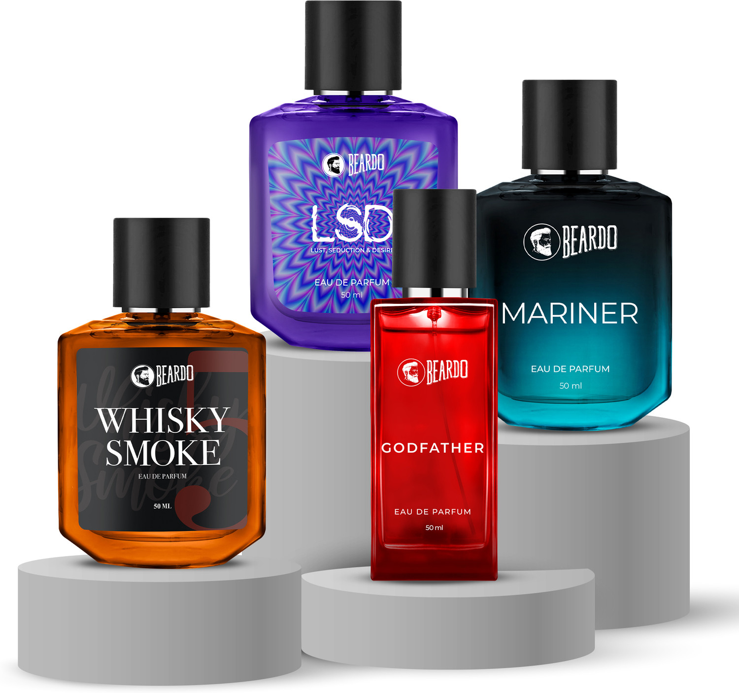 BEARDO Mariner, LSD, Whiskey Smoke & Godfather Perfume - Image 1