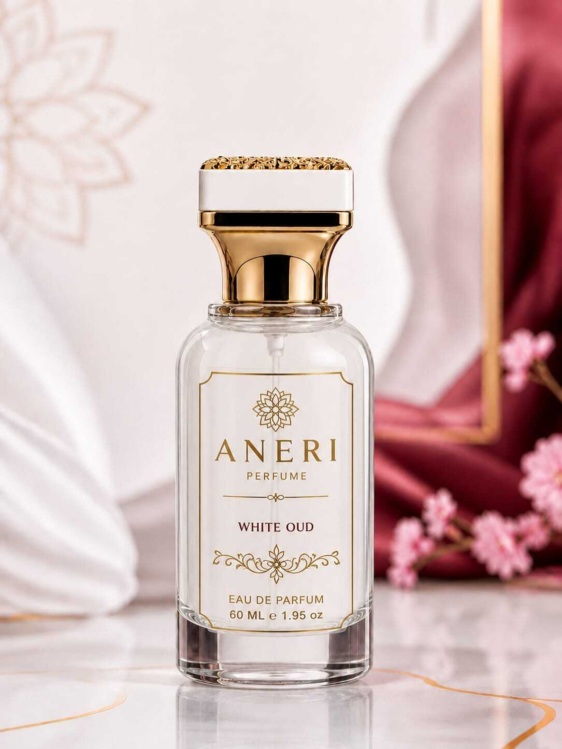 Image of Ahmed Al Maghribi Oud and Roses Eau de Parfum - 60 ml (For Men & Women)