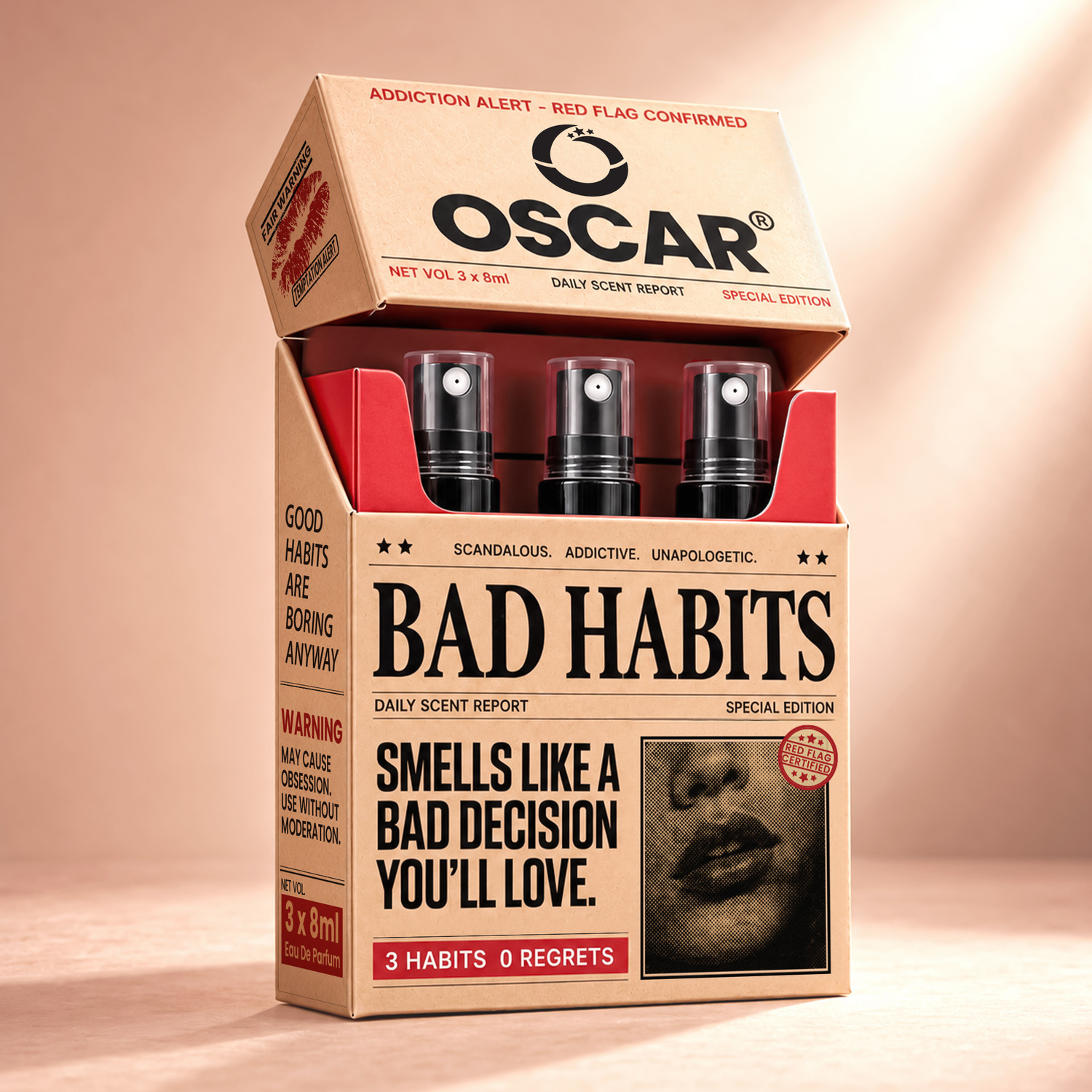 Buy OSCAR Bad Habits Perfume 3 in 1 Pack of 3 · 8 ml (24 ml total) - Image 1