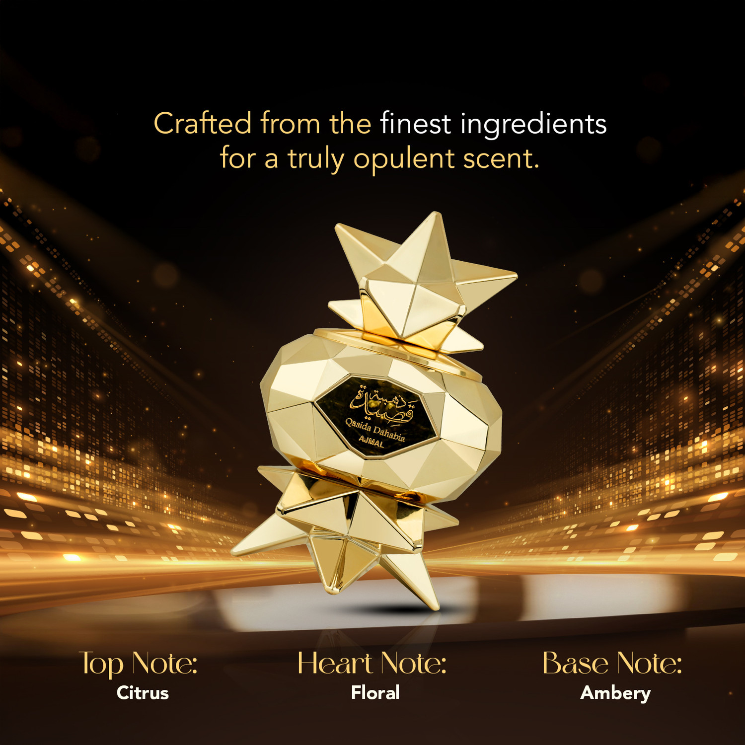 Image of Ajmal Qasida Dahabia Unisex Perfume Long-lasting Elegant Perfume for men & women Eau de Parfum - 60 ml (For Men & Women)