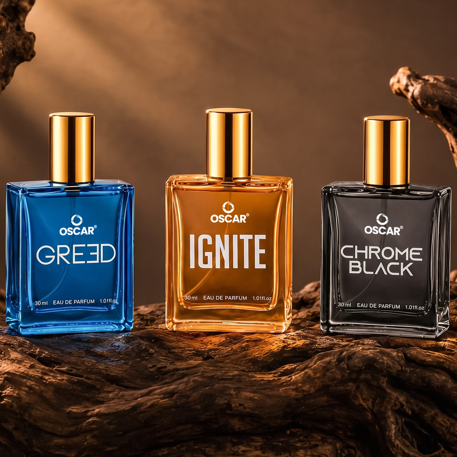 OSCAR Chrome Black, Ignite, Greed Premium Perfume Combo, Strong, Long Lasting (30mlx3) Eau de Parfum - 90 ml - Image 6