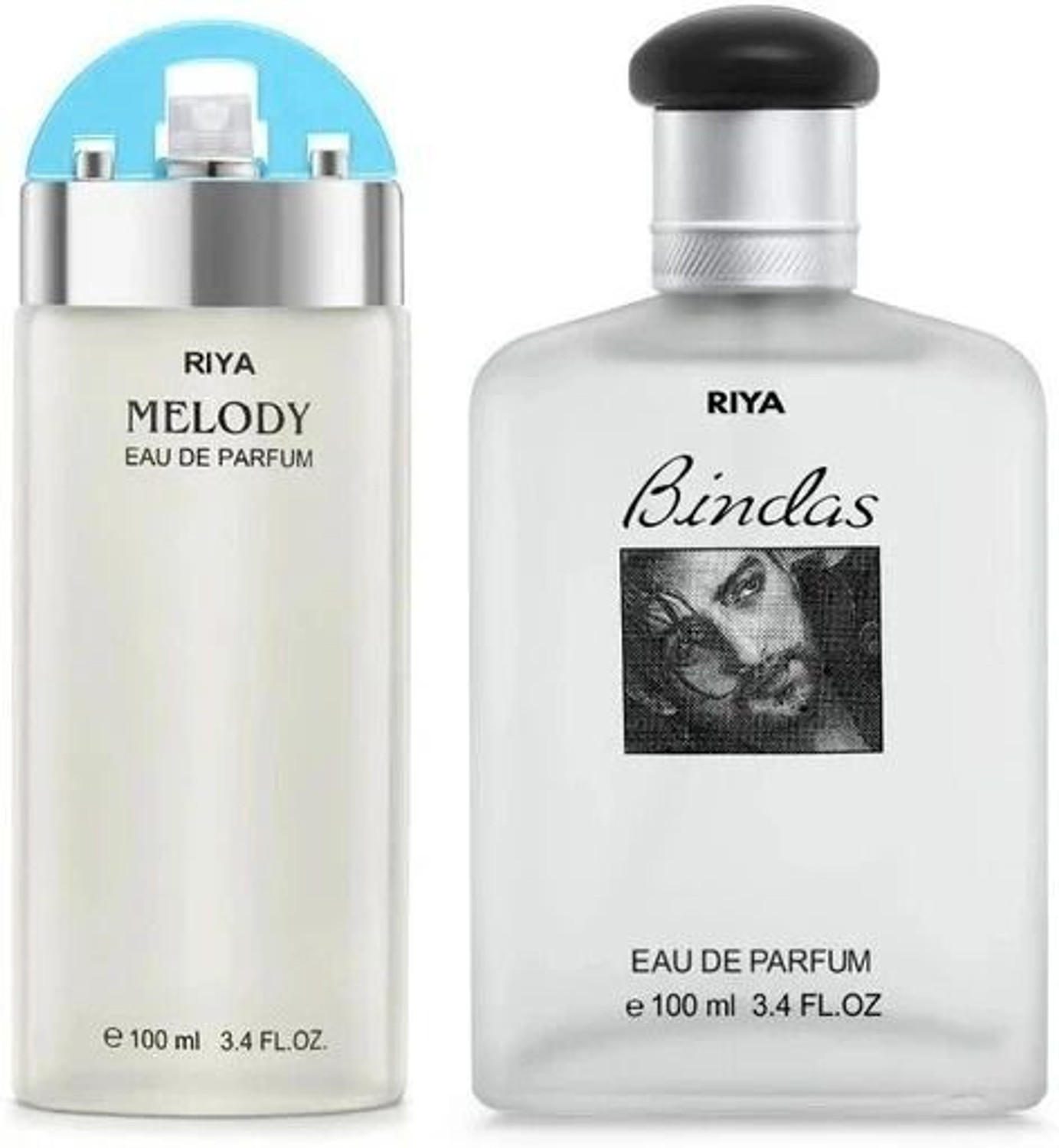 RIYA Bindas 100 ml & Melody 100 ml | Combo of 2 | Long Lasting Fragrance Eau de Parfum - 200 ml (For Men) - Image 1