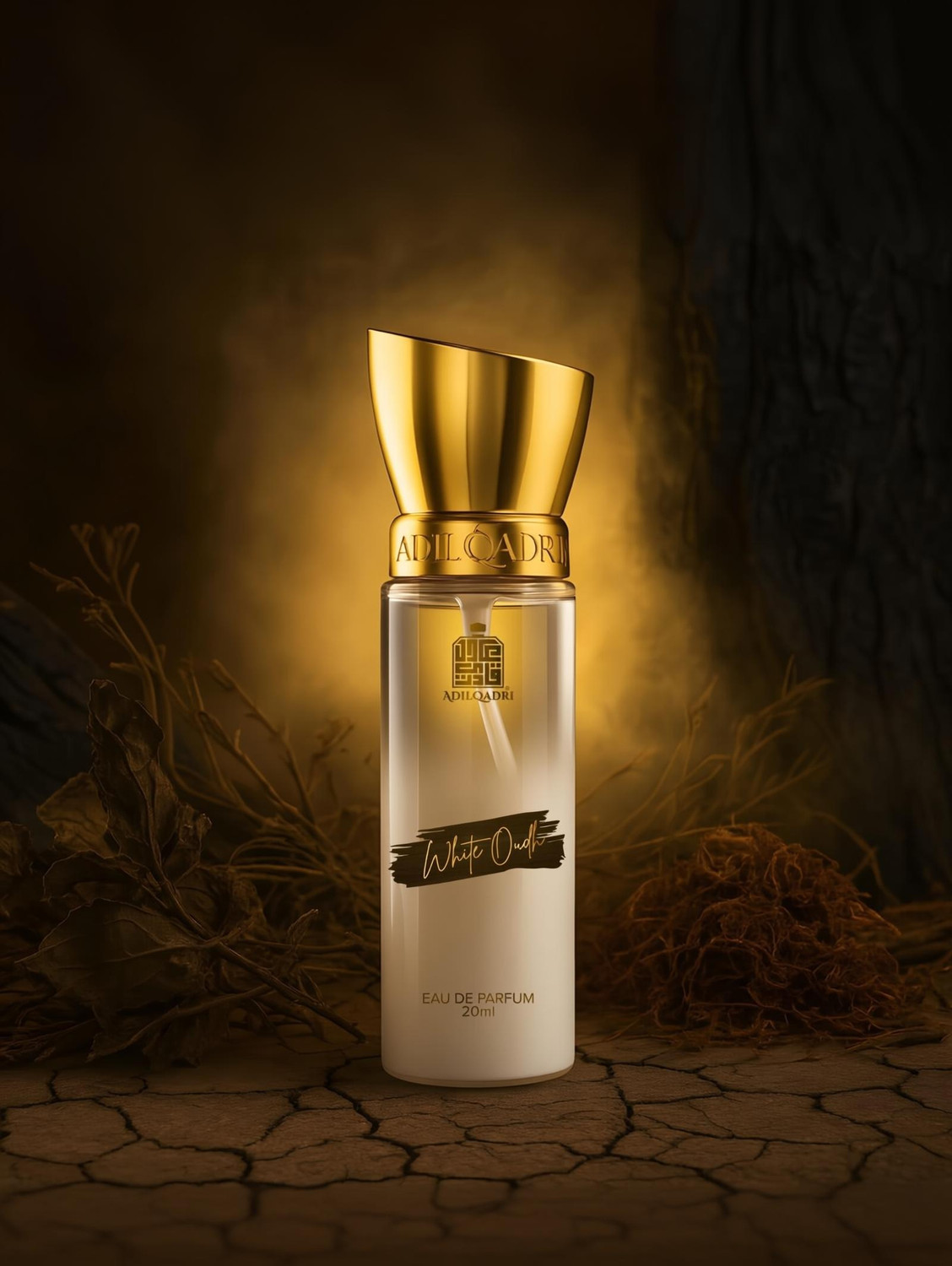 Adilqadri White Oudh Perfume, Strong Masculine Woody Long Lasting Eau de Parfum - 20 ml (For Men) - Image 1