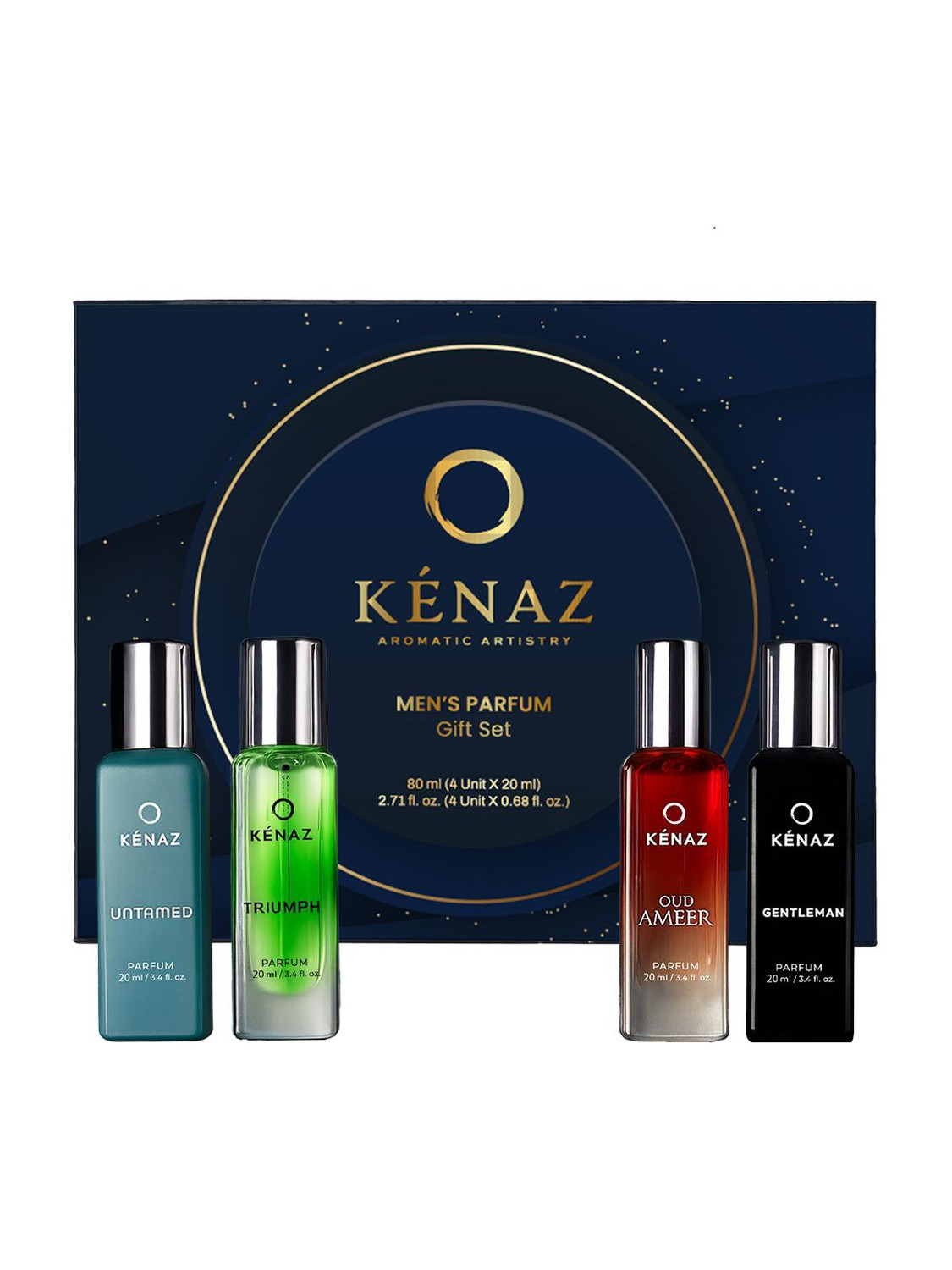 Kenaz Men’s Perfume Gift Set 4x20ml Pack of 4 · 20 ml (80 ml total) - Image 1