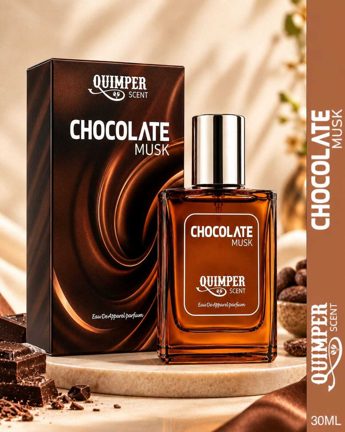QUIMPER Chocolate Musk Perfume 30ml - Image 1