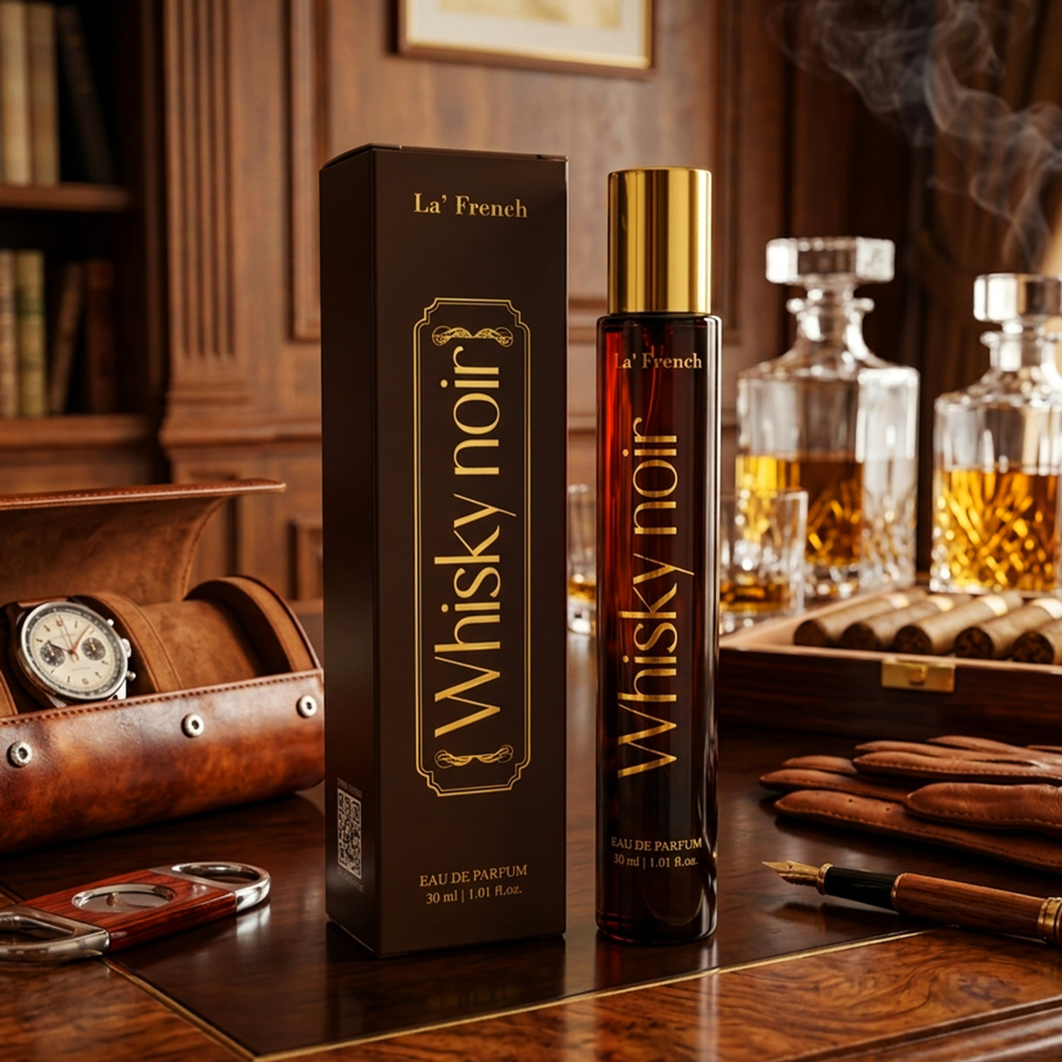La French Whisky Noir Perfume 30ml - Image 1