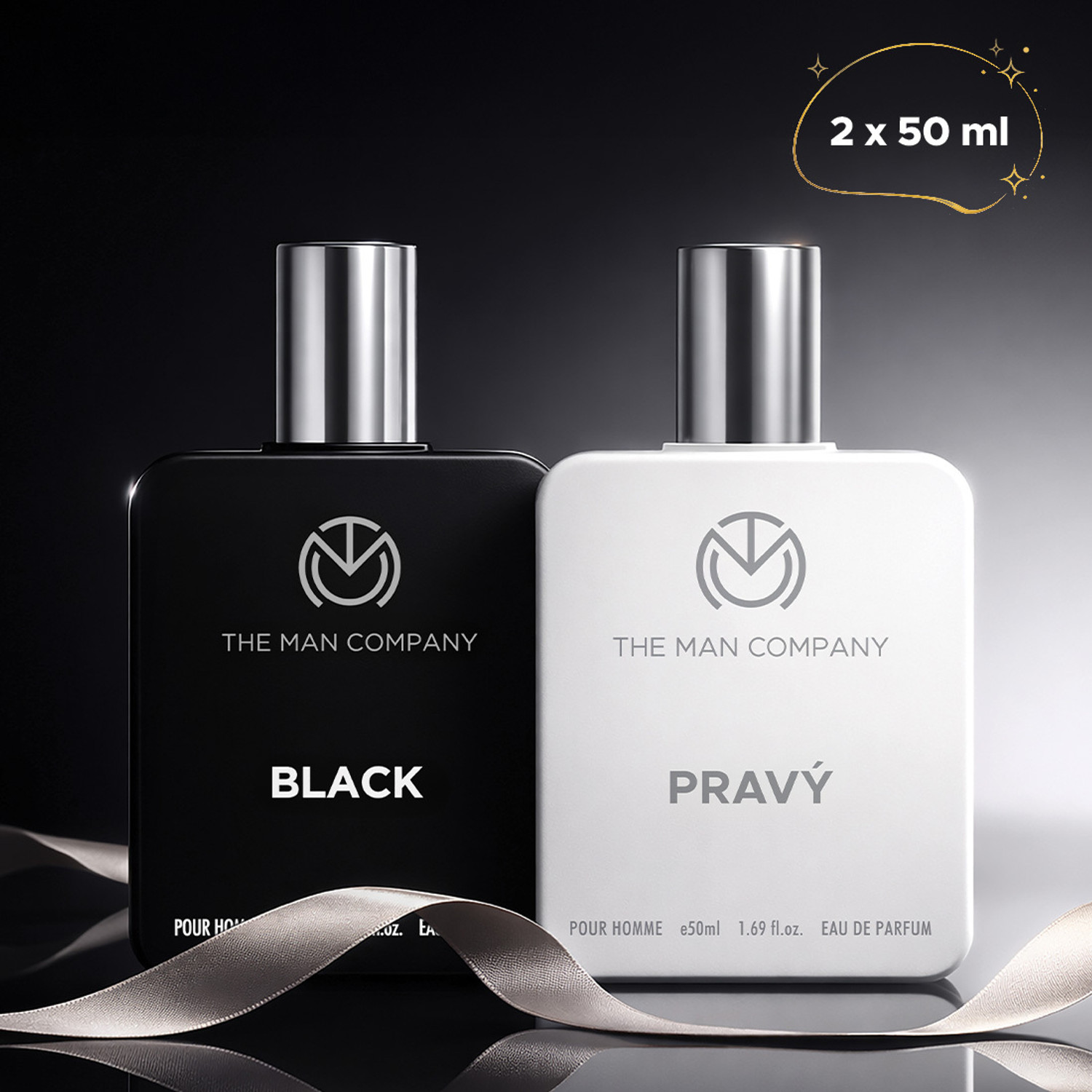 Buy THE MAN COMPANY Black with Pravy Pack of 2 · 50 ml (100 ml total) - Image 1