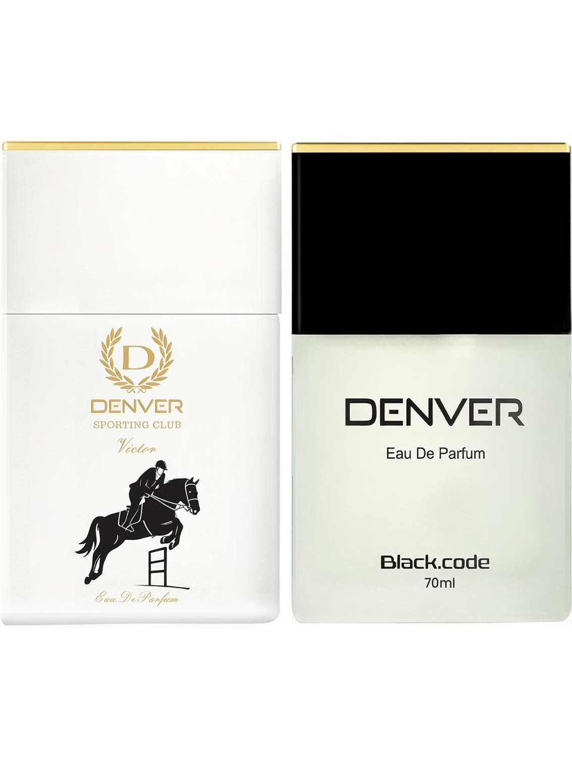 DENVER Black Code & Victor Perfume EDP 140ml - Image 1