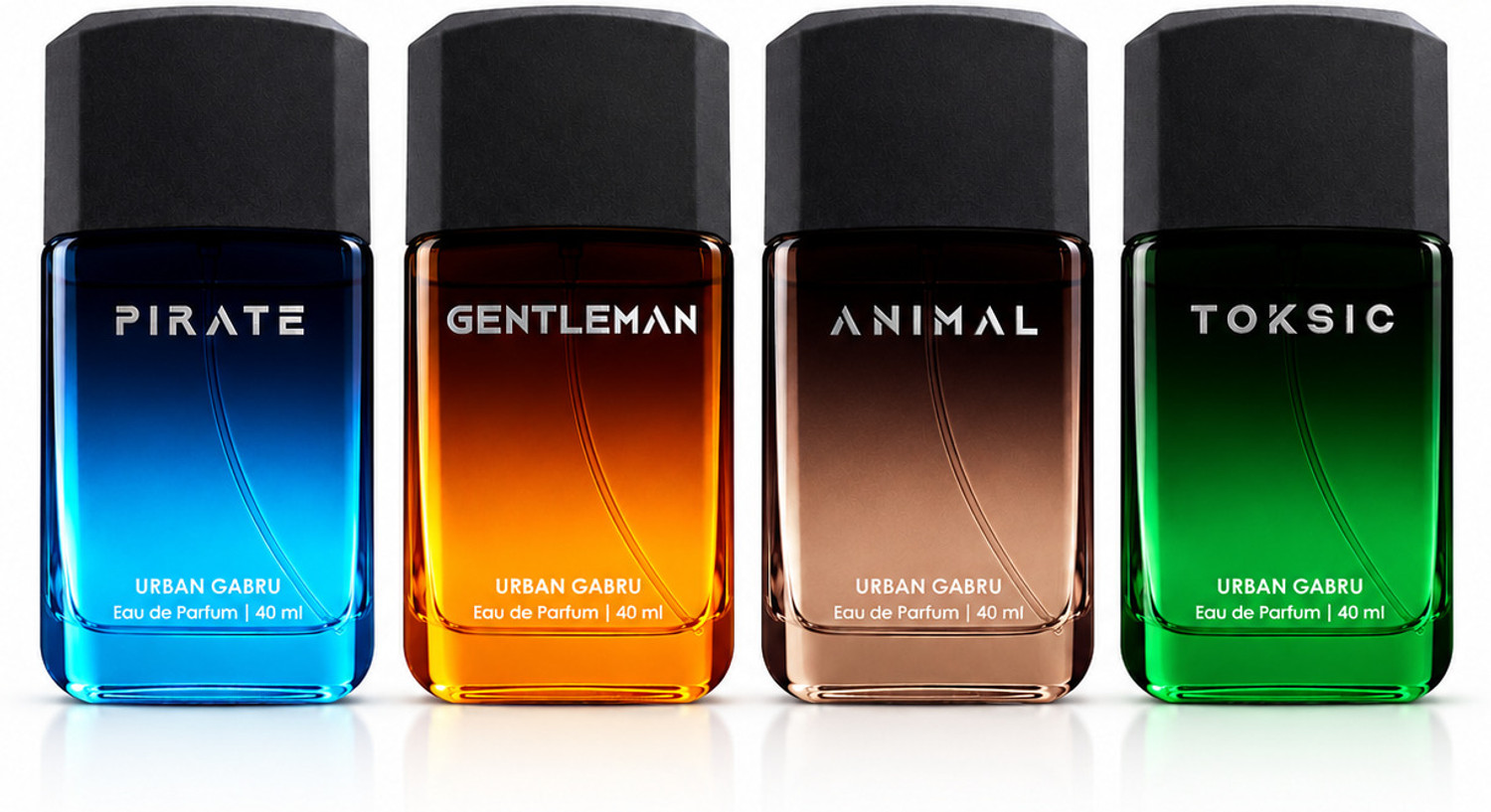 urbangabru Perfume Gift Set Pack of Pack of 4 · 160 ml (640 ml total) - Image 2