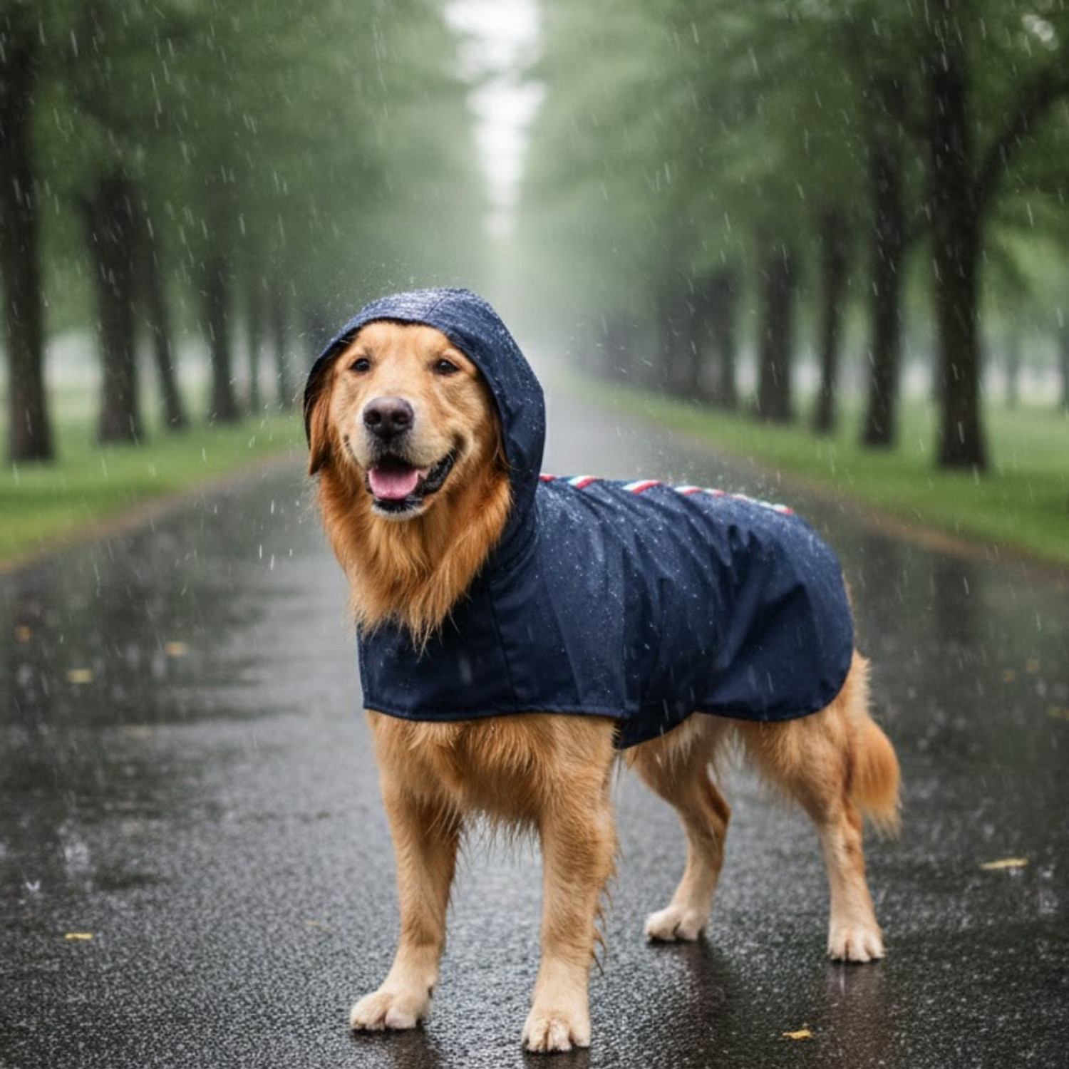 Image of furryfits Raincoat for Dog (Blue)
