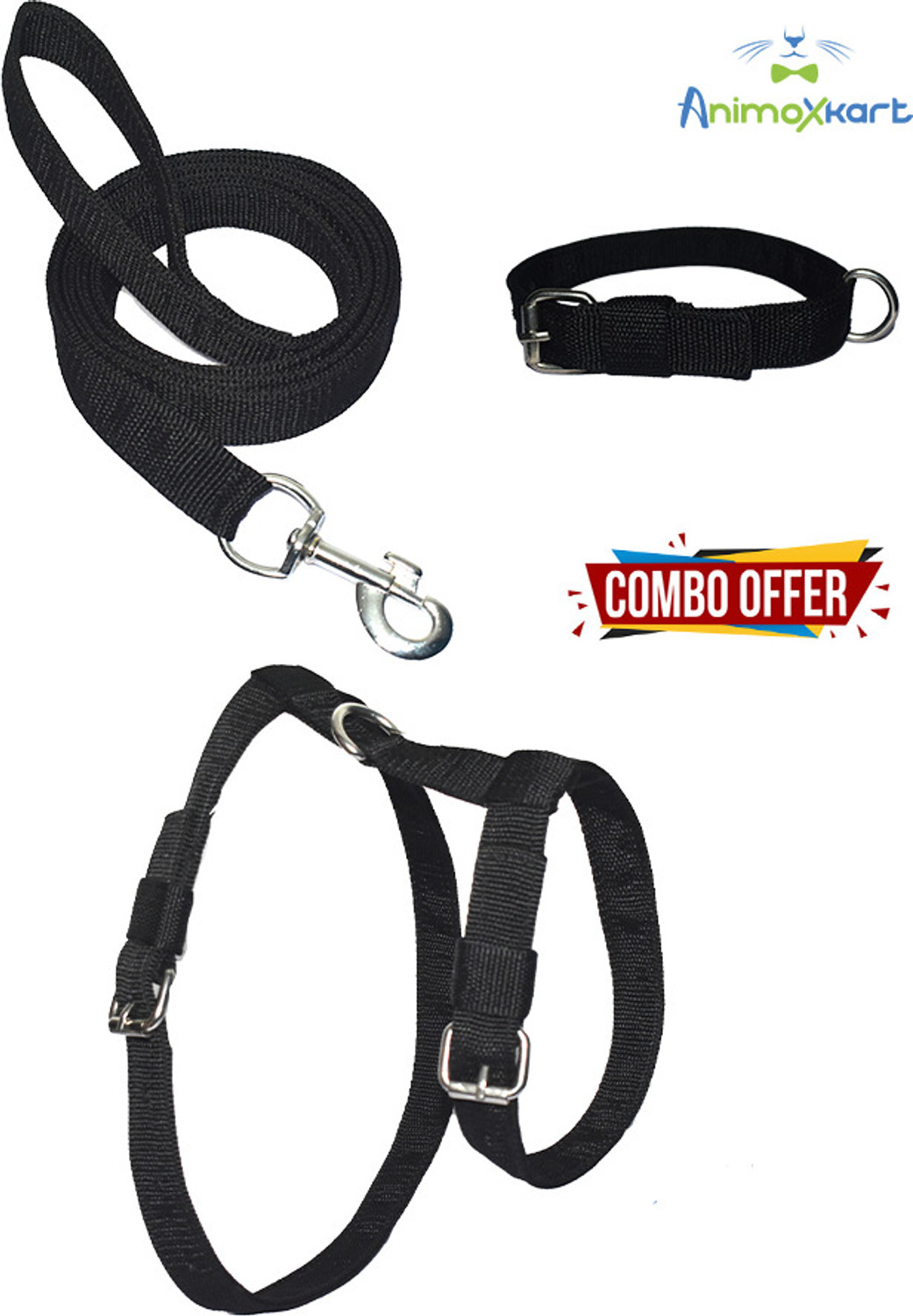 animoxkart Dog Harness & Leash Combo, Small - Image 2