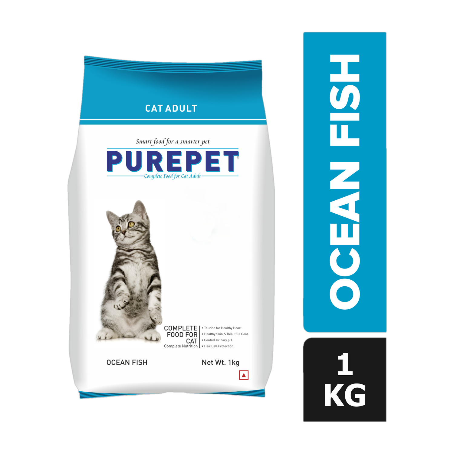 Purepet Ocean Fish 1 kg Dry Adult Cat Food - Image 6