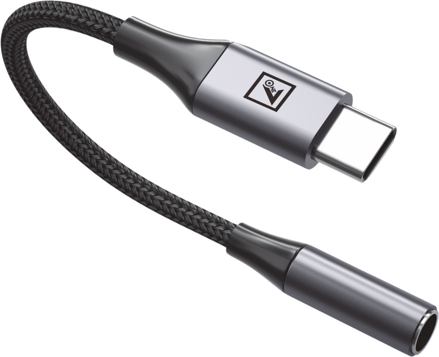 Image of ONE 7 Grey Type-C to 3.5mm Audio Jack Converter, Type-c hf jack (ON CC-49) Phone Converter (Android)