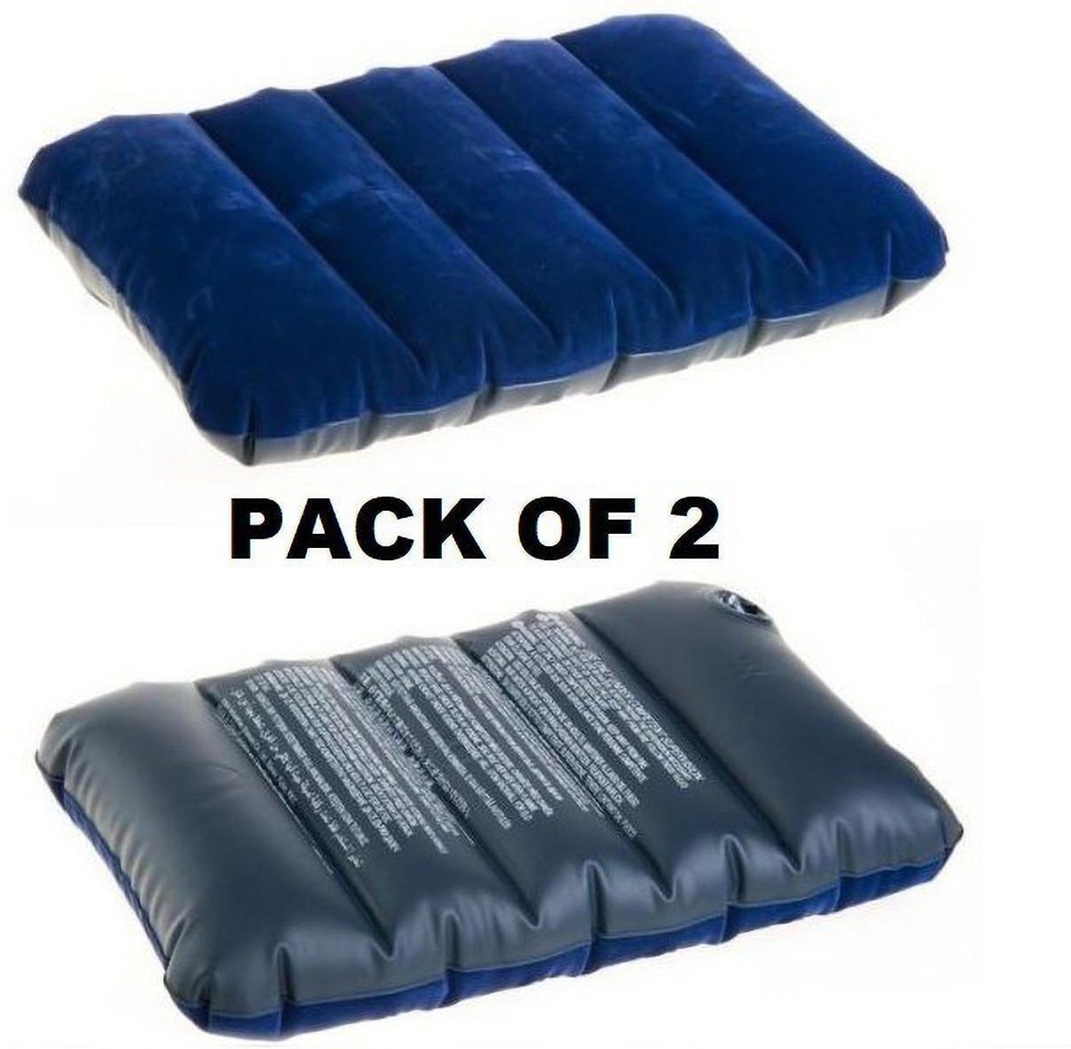 Image of ZWAAN Air Travel Pillow Pack of 4 Solid (Blue)
