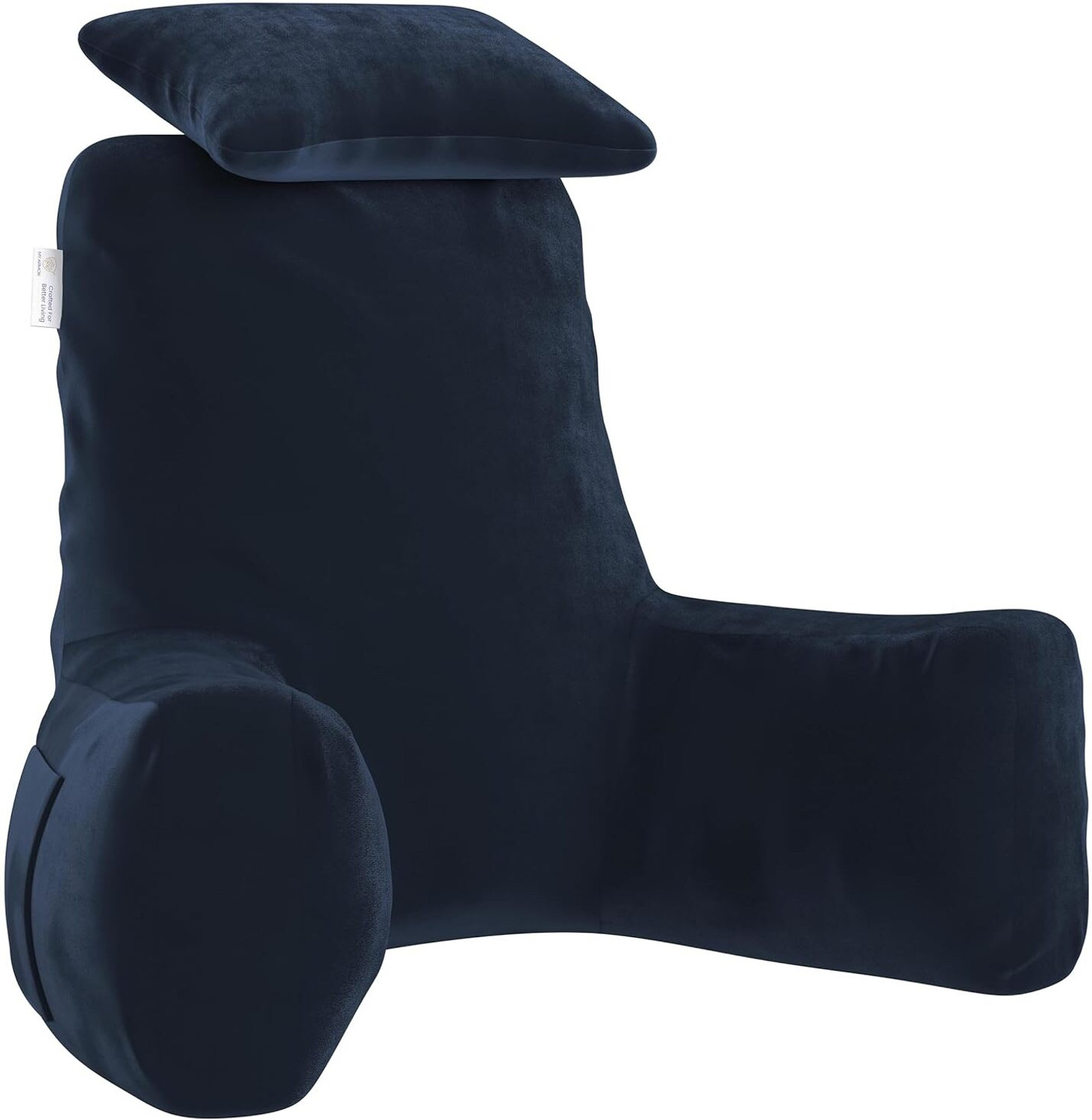Image of MY ARMOR Microfibre Pregnancy Pillow Pack of 1 Solid Maternity Wedge Pillow Adjustable Back & Belly Support (Navy Blue)