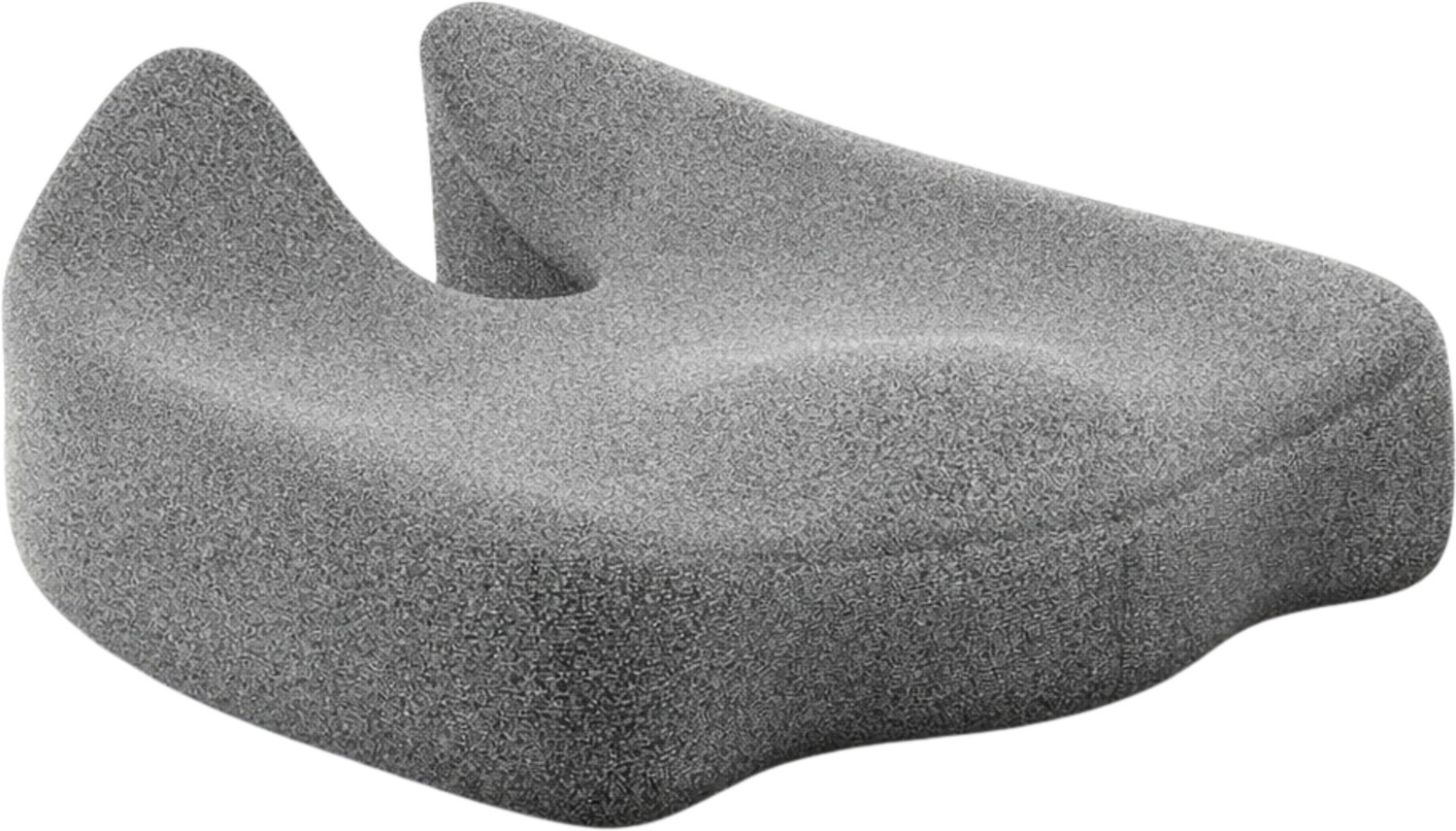 Image of HOMESO Memory Foam Orthopaedic Pillow Pack of 2 Solid Wedge Pillow with Headrest & Polyfill Pillow Combo, Leg Elevation Pillow (Light Grey)