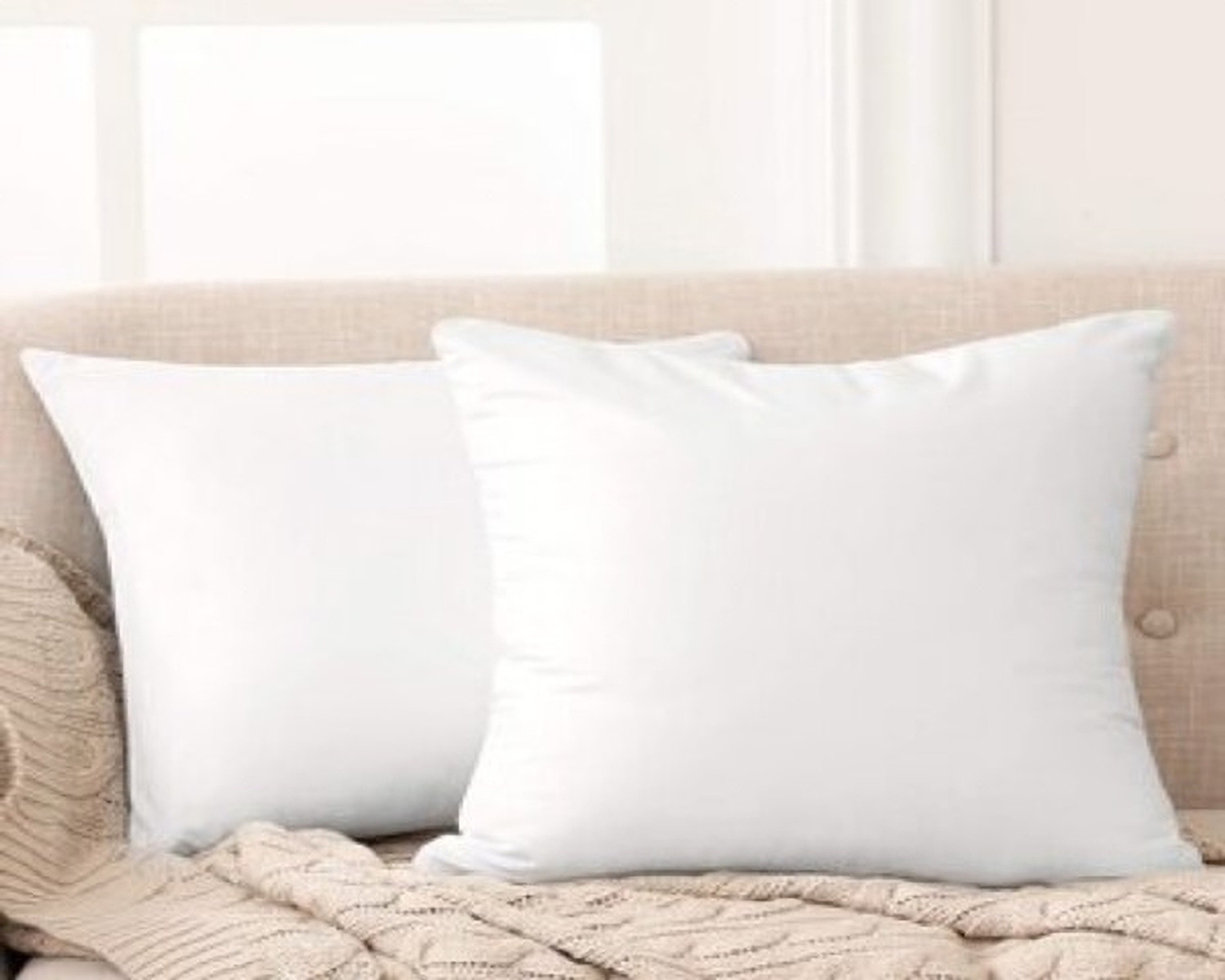 Image of MTS Enterprises Microfibre Sleeping Pillow Pack of 2 Stripes 16x16pack-2 (White)