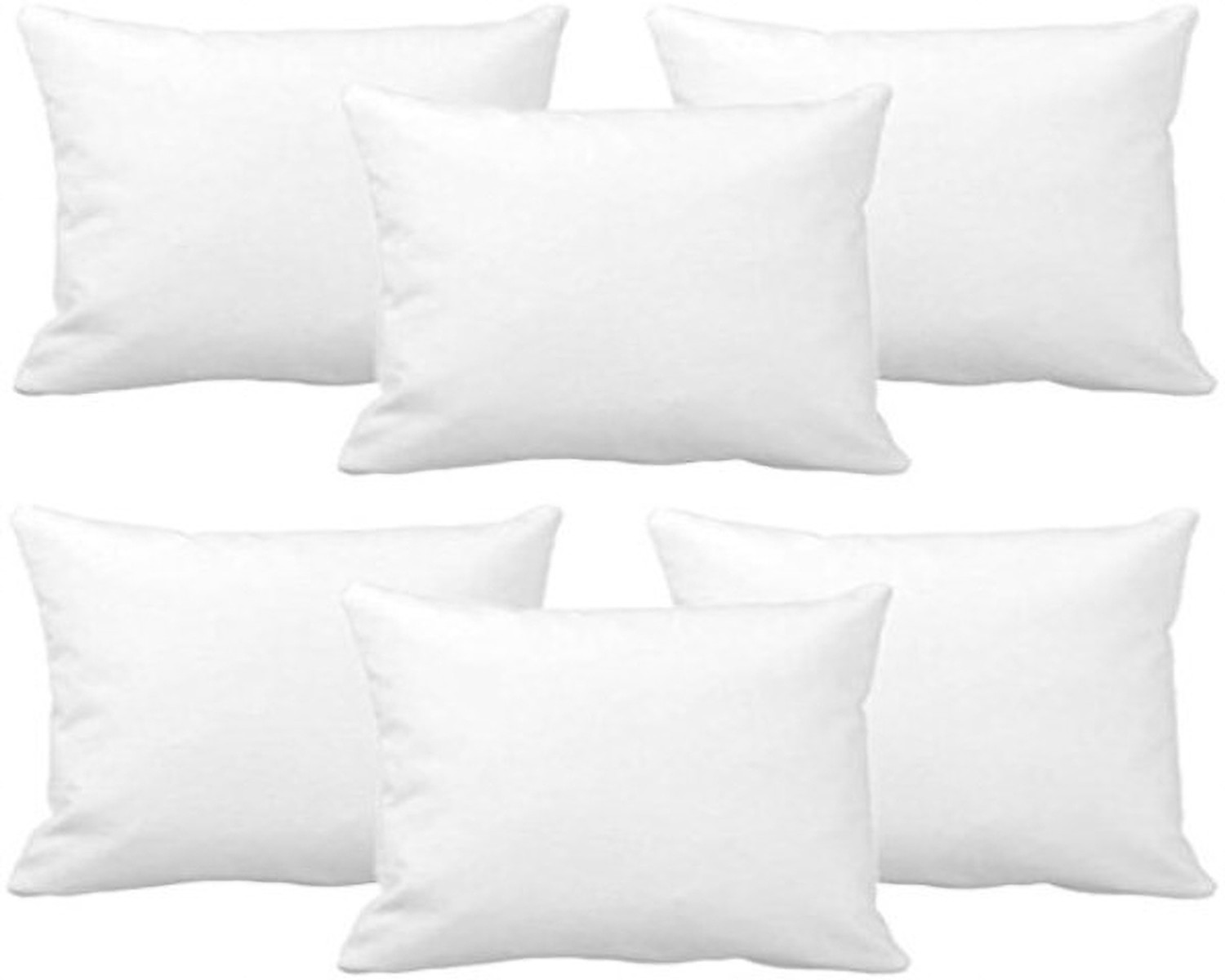 Image of MTS Enterprises Microfibre Sleeping Pillow Pack of 6 Stripes 16x16pack-6 (White)